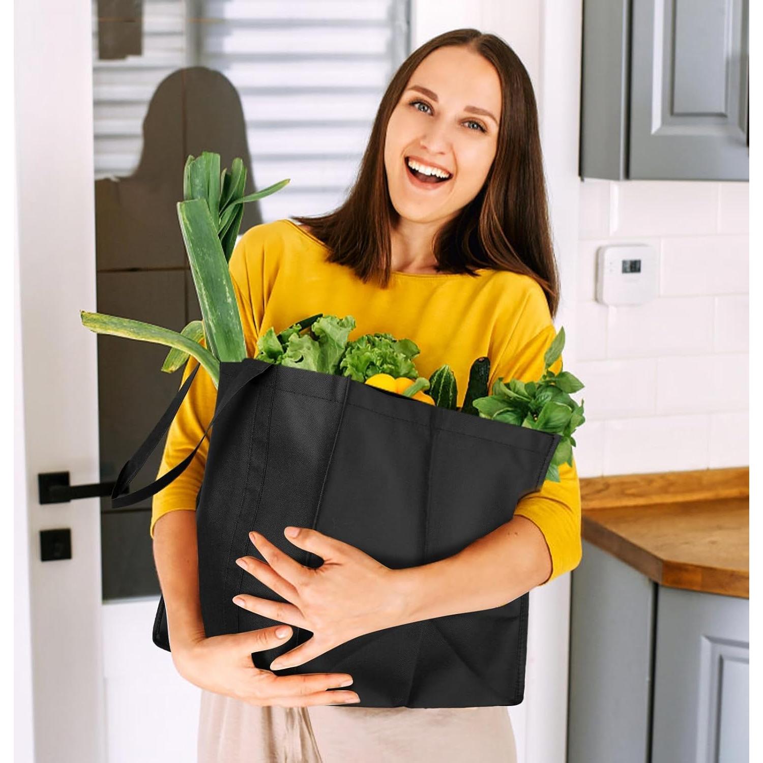 Bolsas de Compras Reutilizables WISELIFE 10 Piezas 22.68 kg