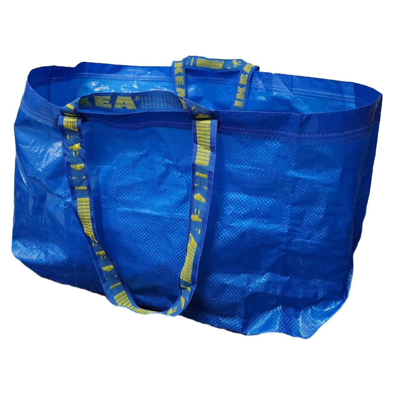 Bolsa de Compras Grande IKEA FRAKTA Set de 2 Pcs Azul 72L