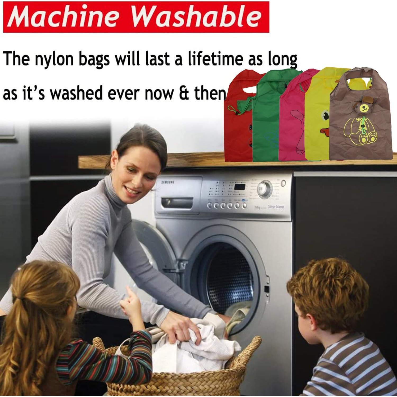 10 Bolsas de Compras Plegables Ecológicas YUYIKES Animales