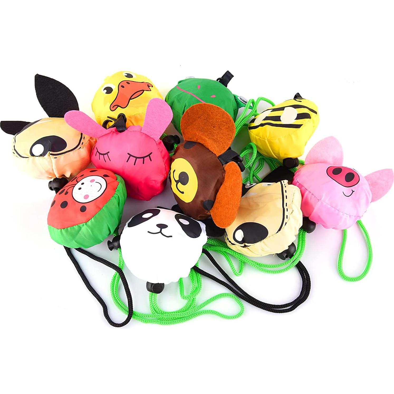 10 Bolsas de Compras Plegables Ecológicas YUYIKES Animales