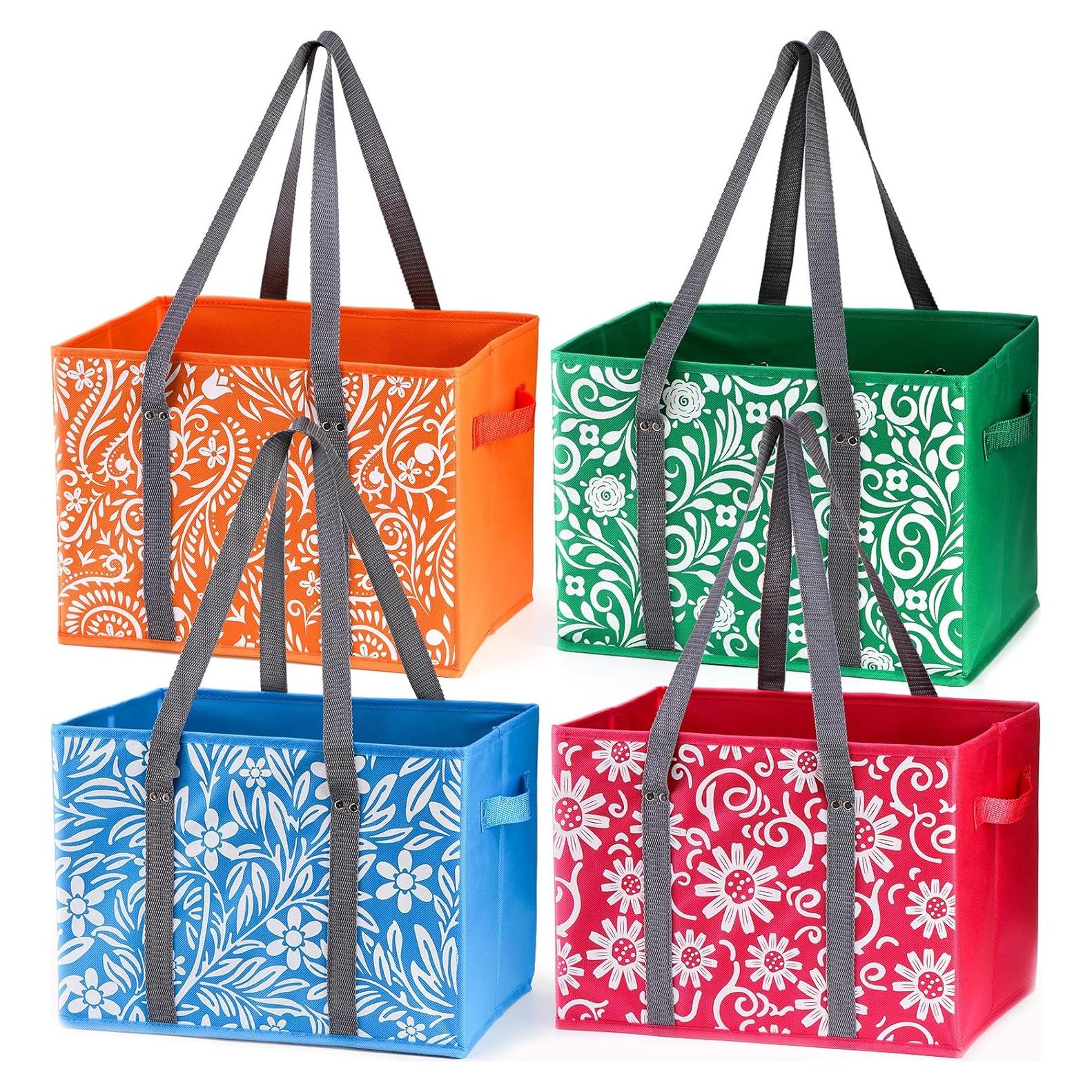 Bolsas de Compras Reutilizables Yarlung 4 Piezas Plegables