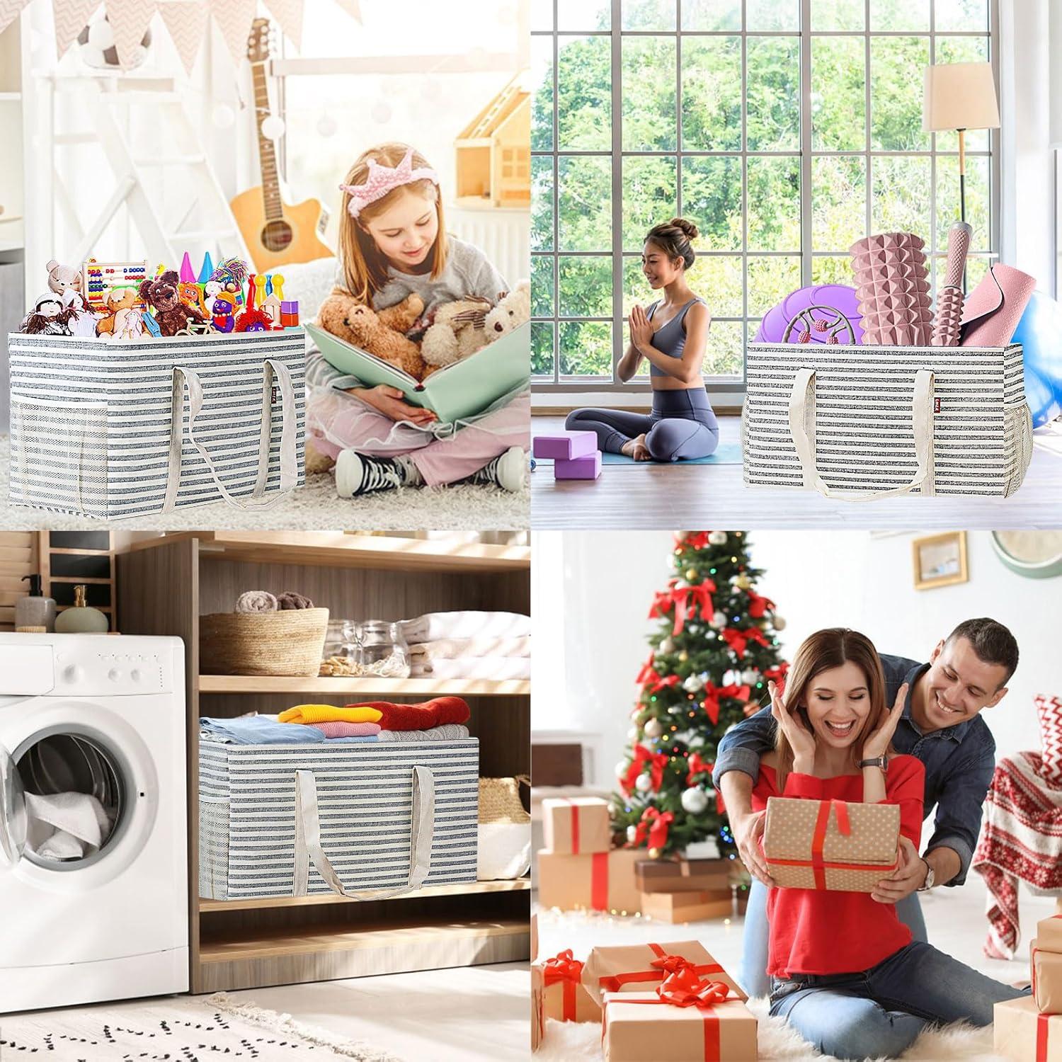 Bolsa de Compras Reutilizable LHZK 57x26x30cm Gris