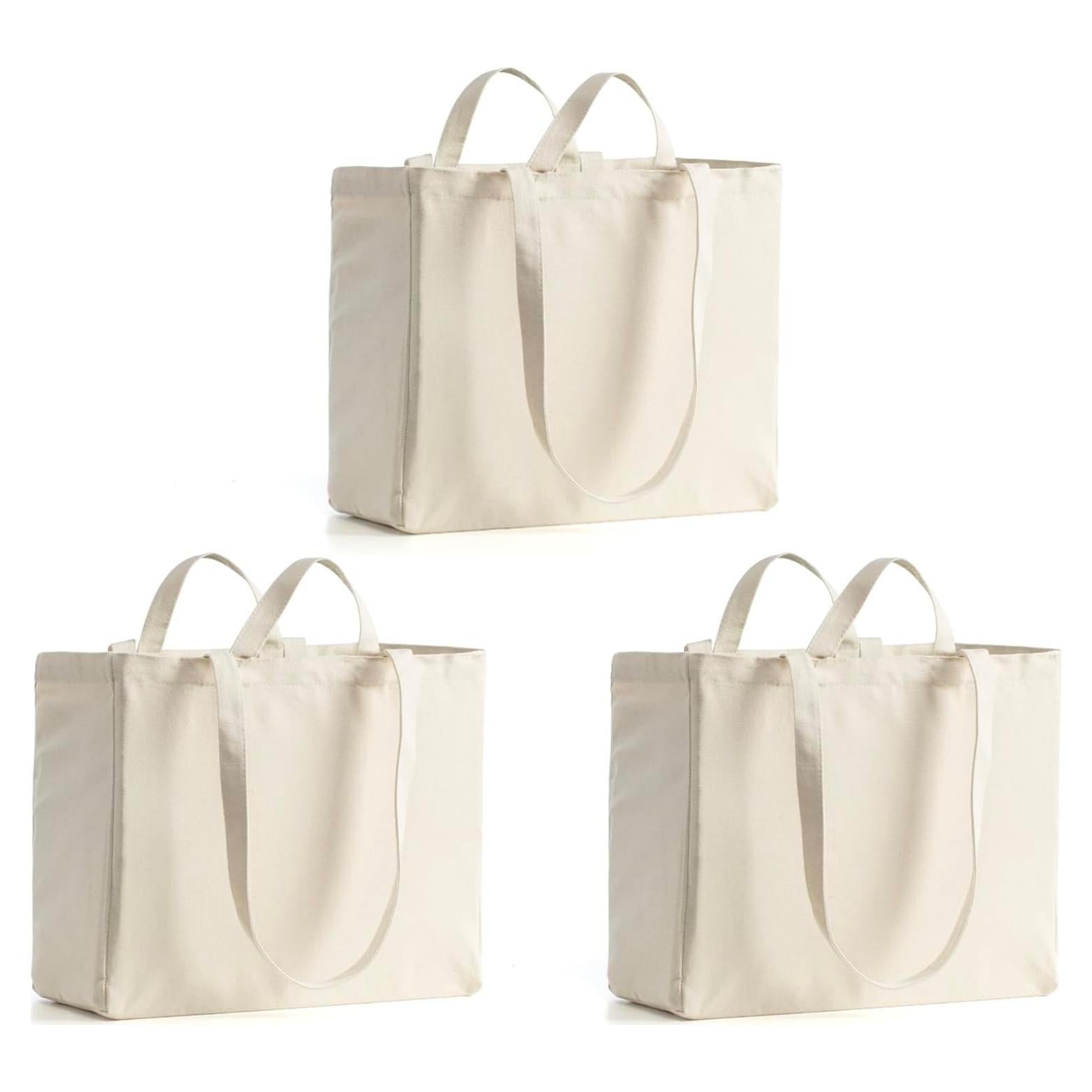 Bolsa de Lona Reutilizable LINICE 3 Paquete 38x33x17cm