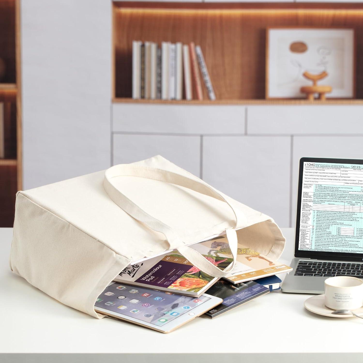 Bolsa de Lona Reutilizable LINICE 3 Paquete 38x33x17cm