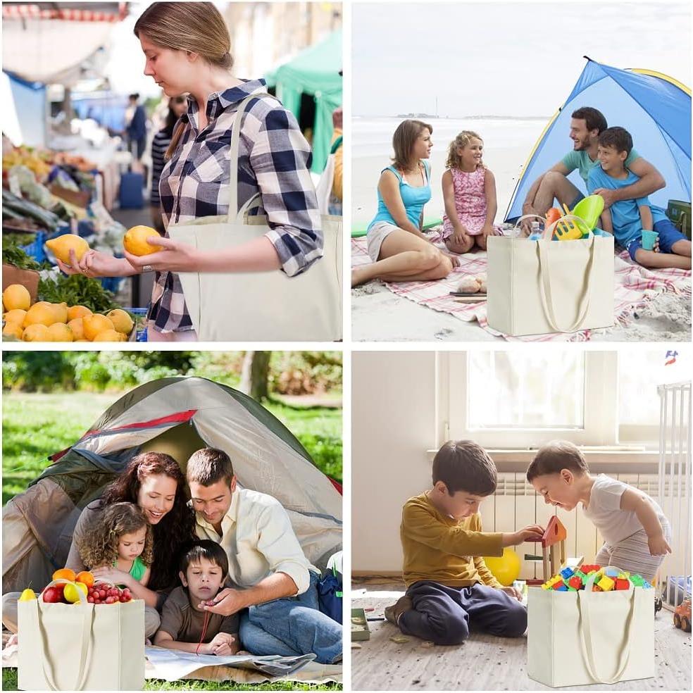 Bolsa de Lona Reutilizable LINICE 3 Paquete 38x33x17cm