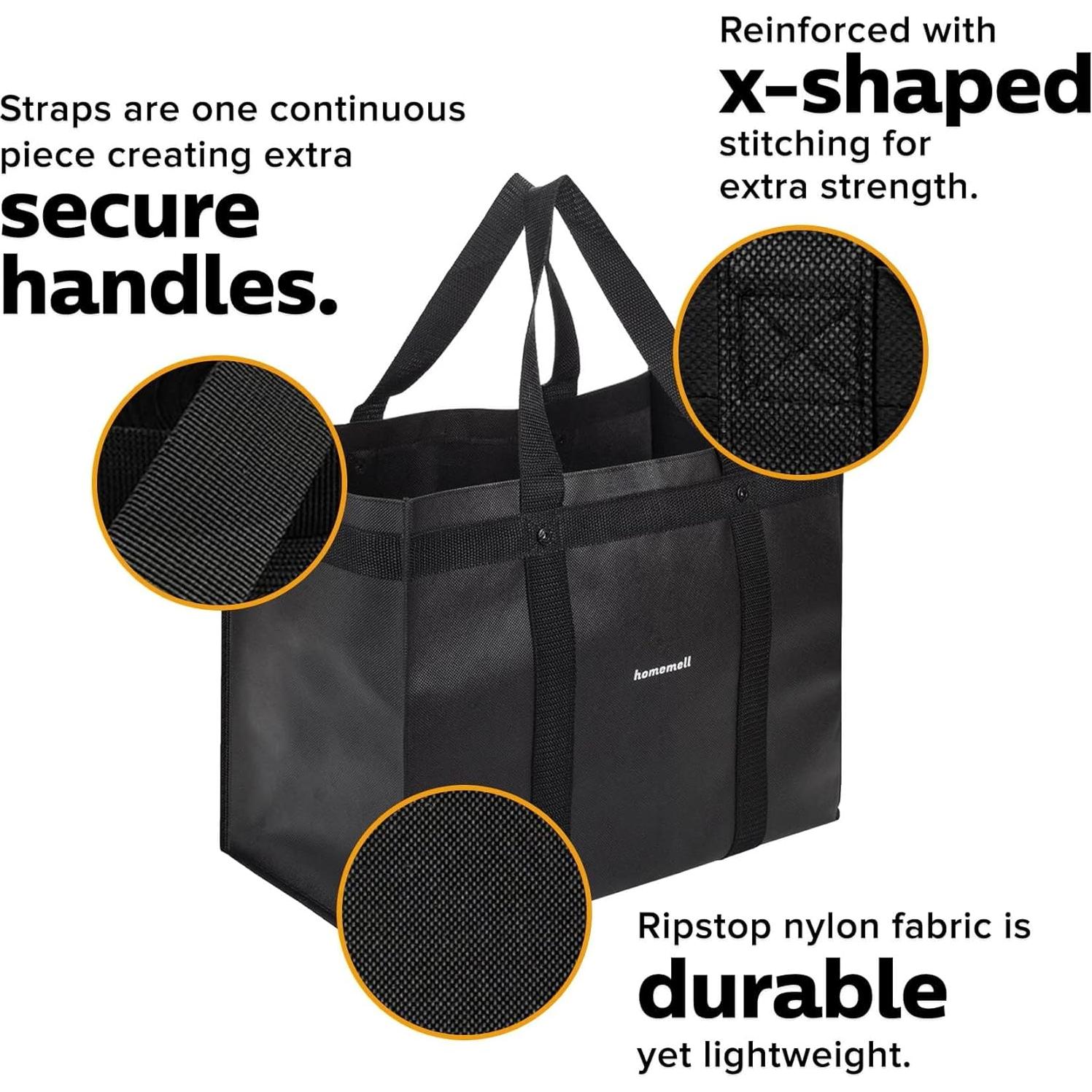 Bolsas de Compras Reutilizables Hommell, Paquete de 6, 45.36 kg