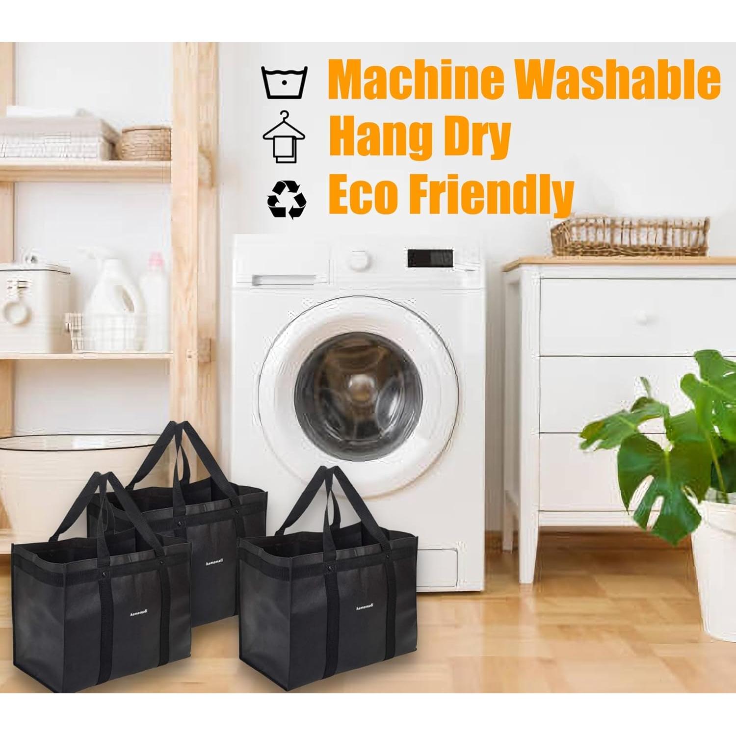 Bolsas de Compras Reutilizables Hommell, Paquete de 6, 45.36 kg