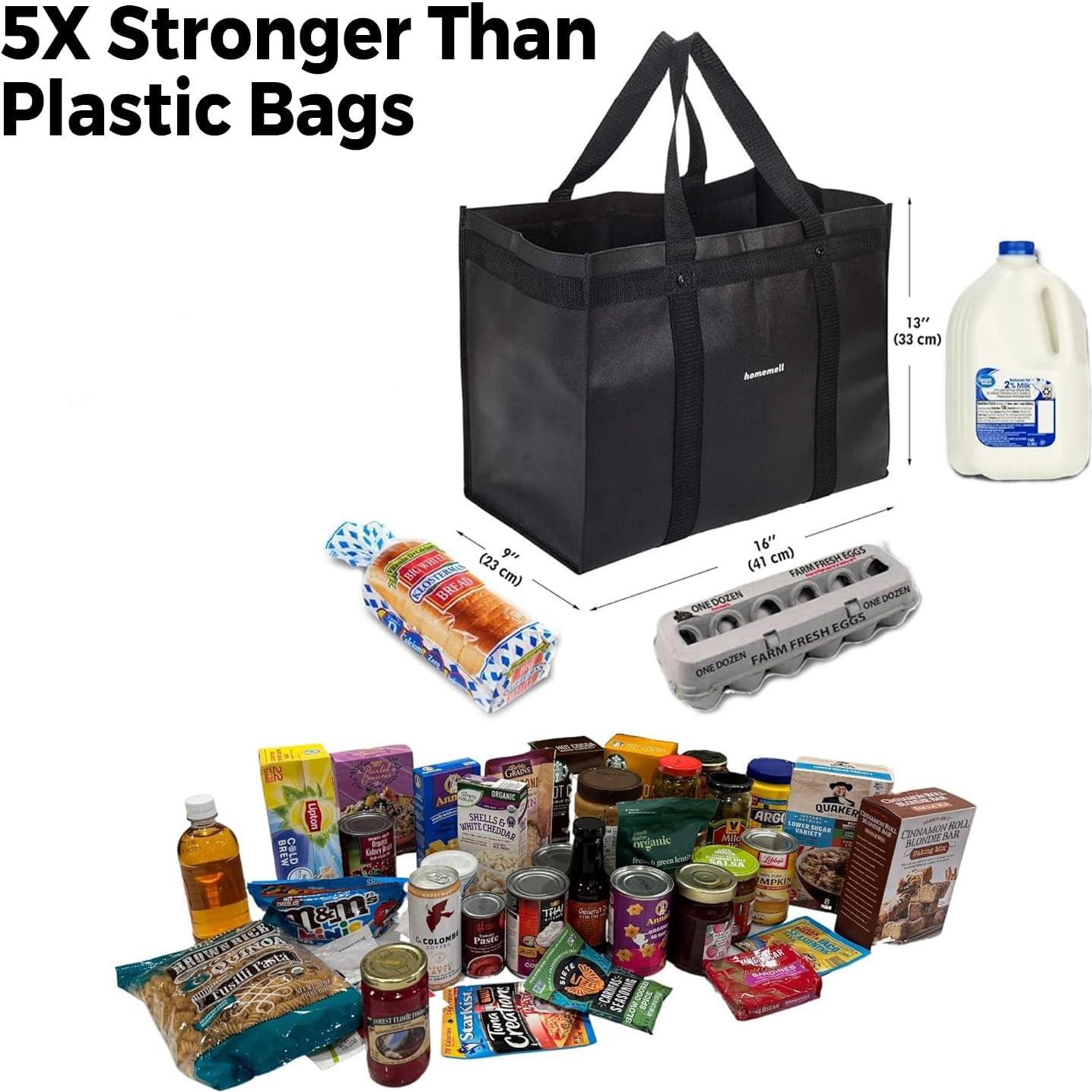 Bolsas de Compras Reutilizables Hommell, Paquete de 6, 45.36 kg