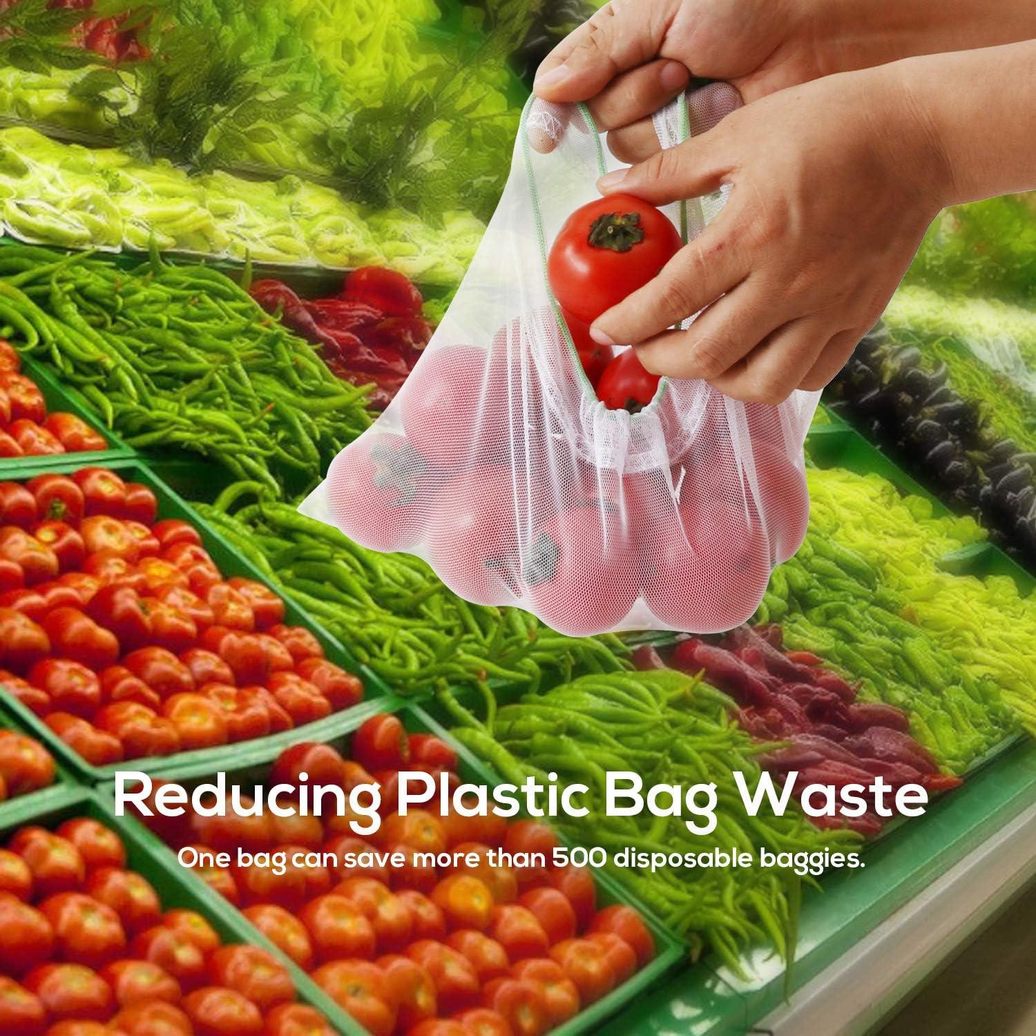 Bolsas de Malla Reutilizables SPLF 12 Pcs para Alimentos