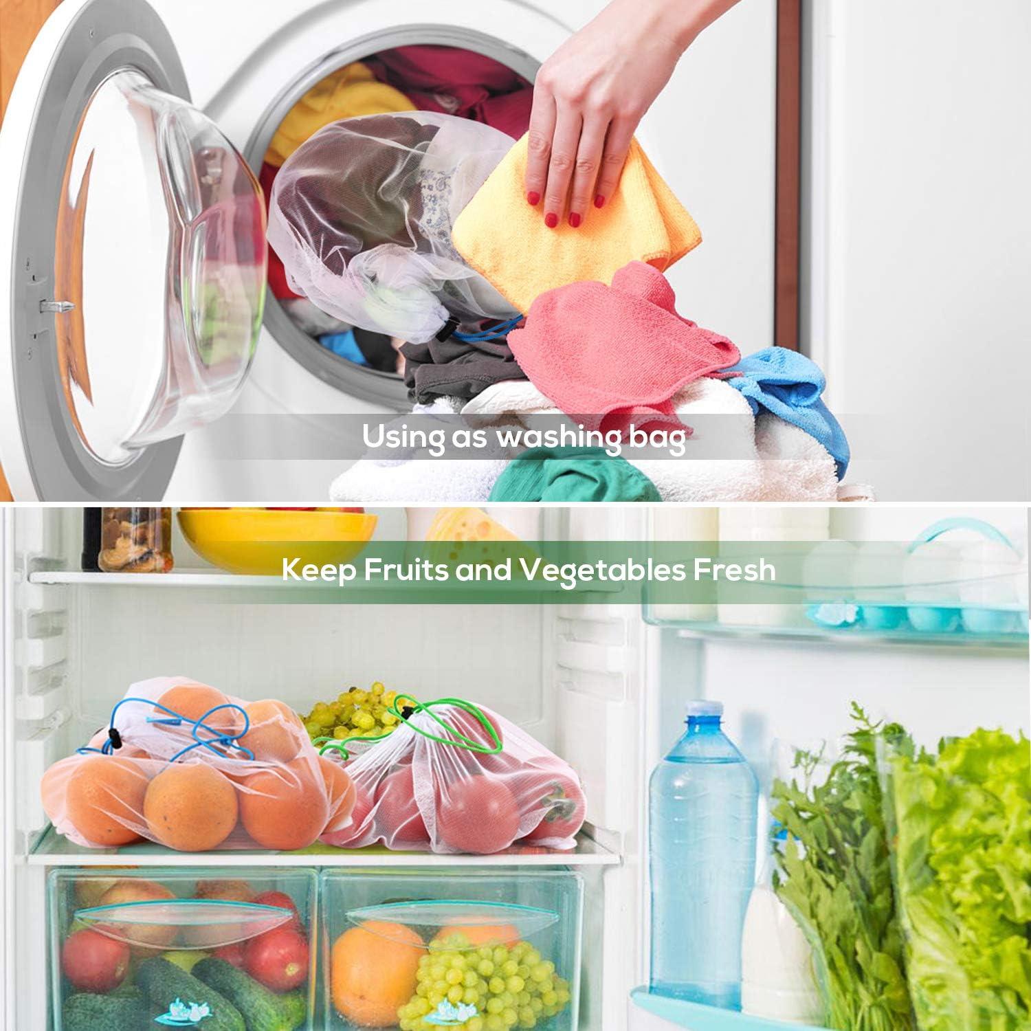 Bolsas de Malla Reutilizables SPLF 12 Pcs para Alimentos