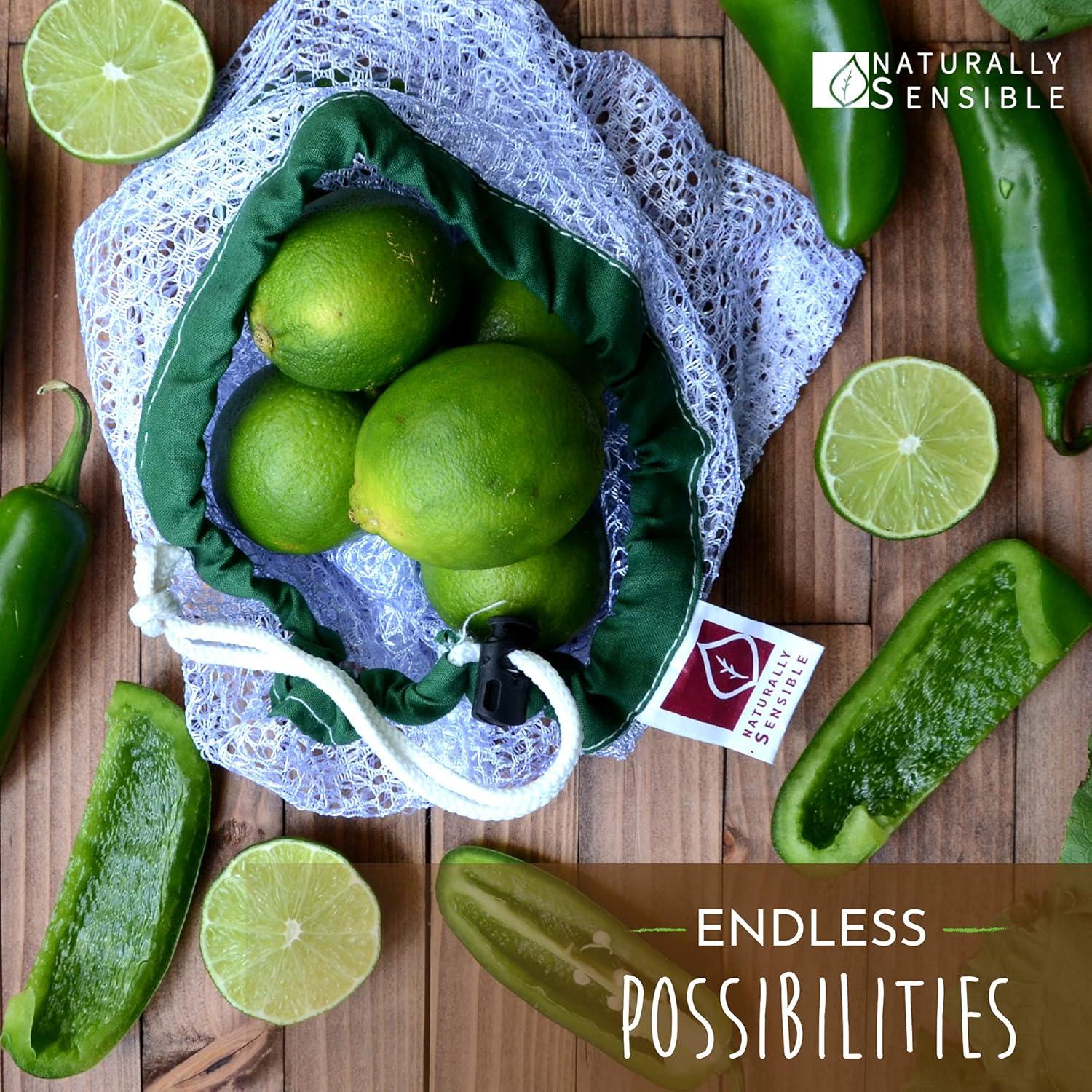 Bolsas Reutilizables Ecológicas Naturally Sensible - Set 5 Colores