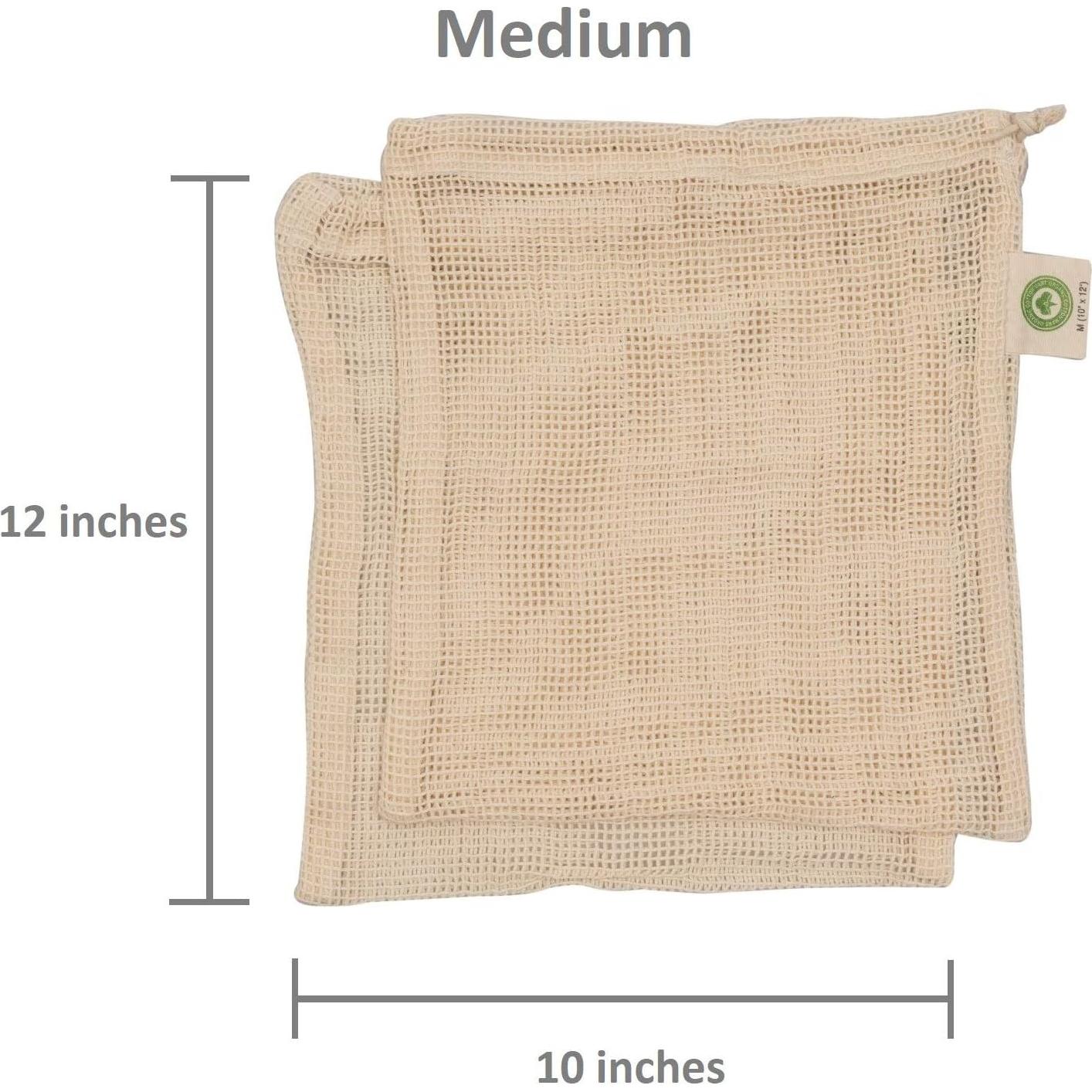 Bolsas de Malla Reutilizables Organic Cotton Mart - 100% Algodón