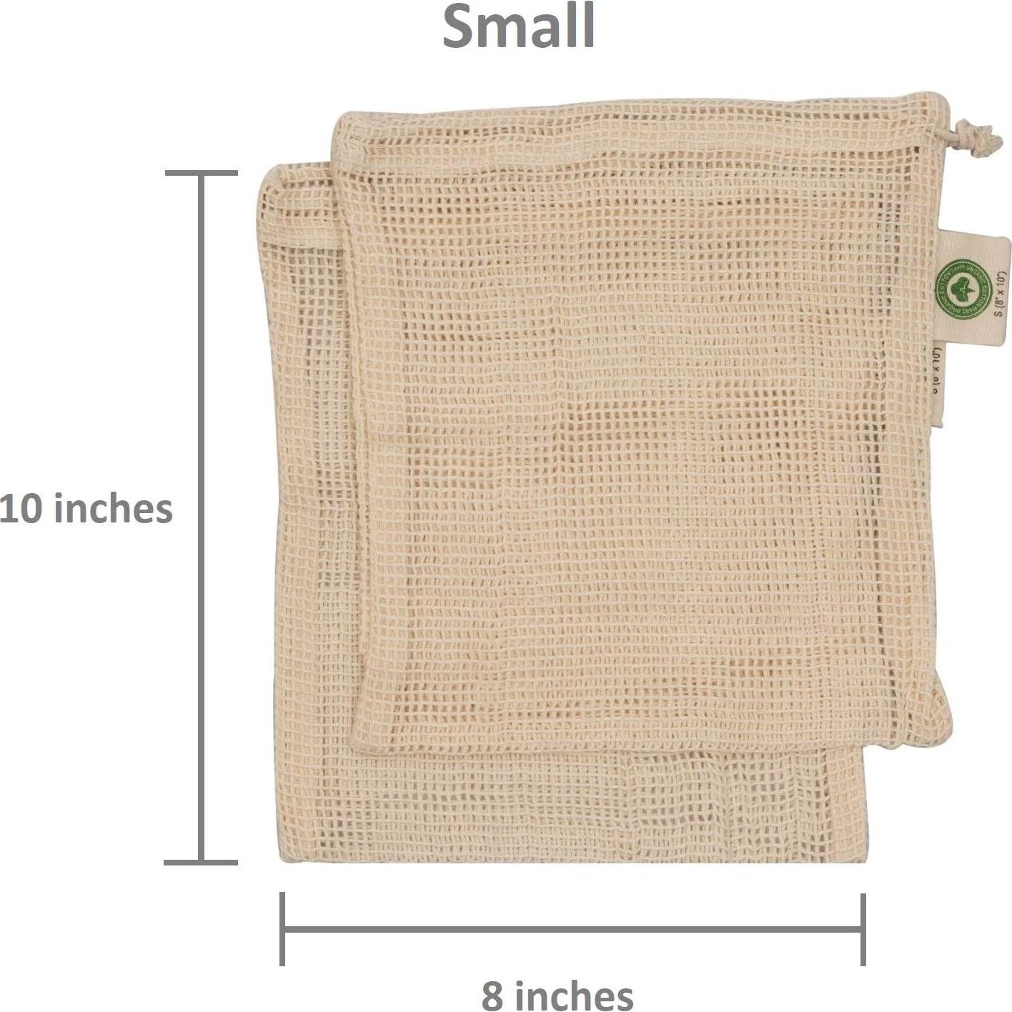 Bolsas de Malla Reutilizables Organic Cotton Mart - 100% Algodón