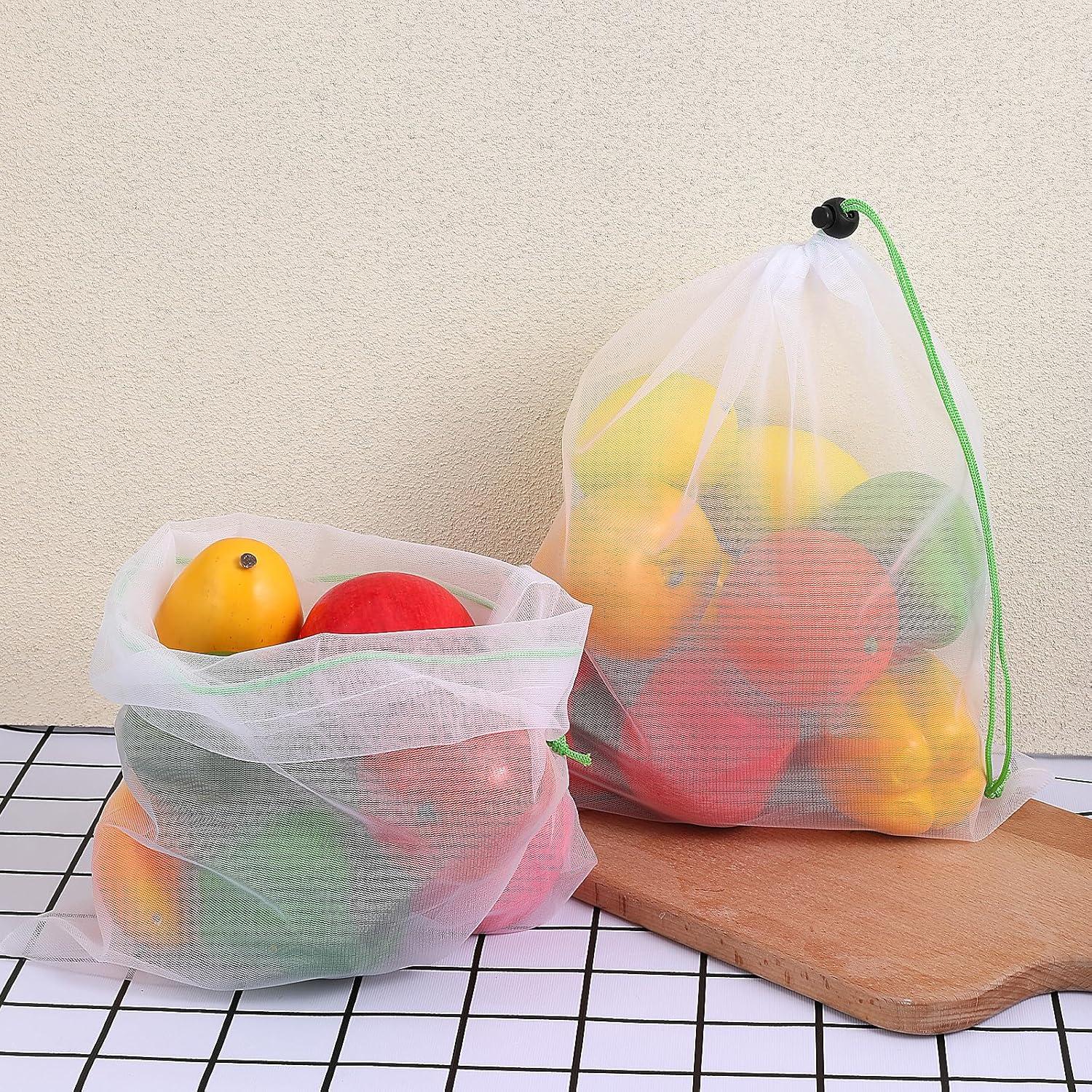 8 Bolsas Reutilizables de Malla TIESOME 35x30cm Ecológicas