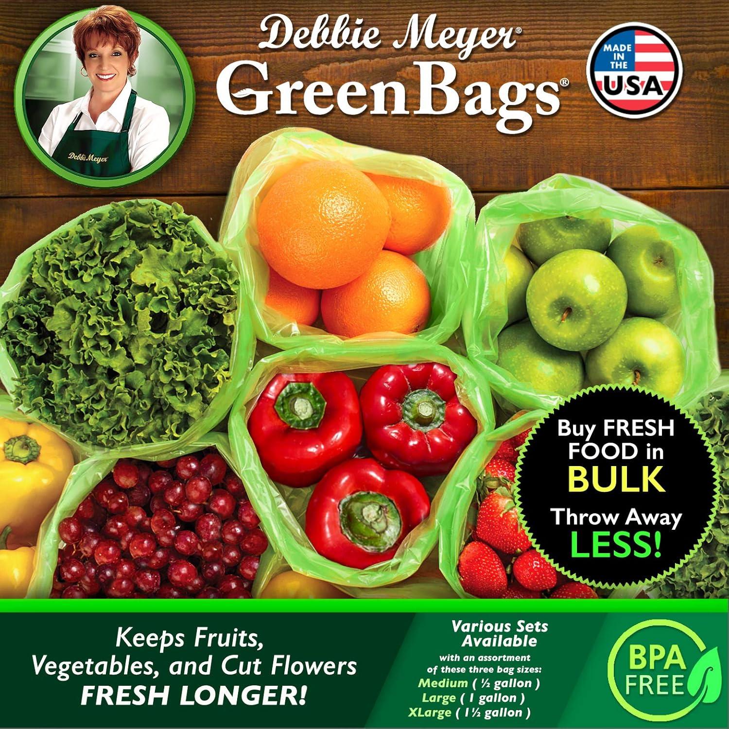 Bolsas Reutilizables Debbie Meyer GreenBags 20 Pzas - Frescura Prolongada