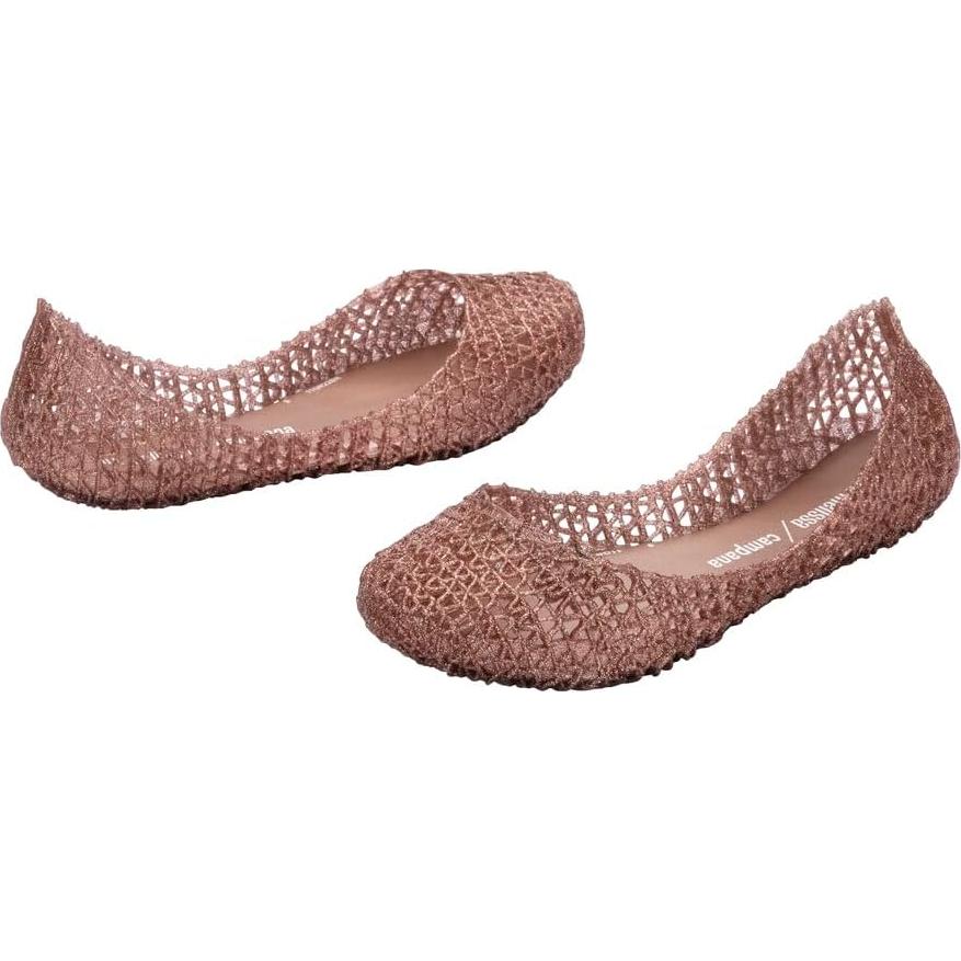 Zapatos Mini Melissa Campana Papel para Niñas - Glitter Rosa