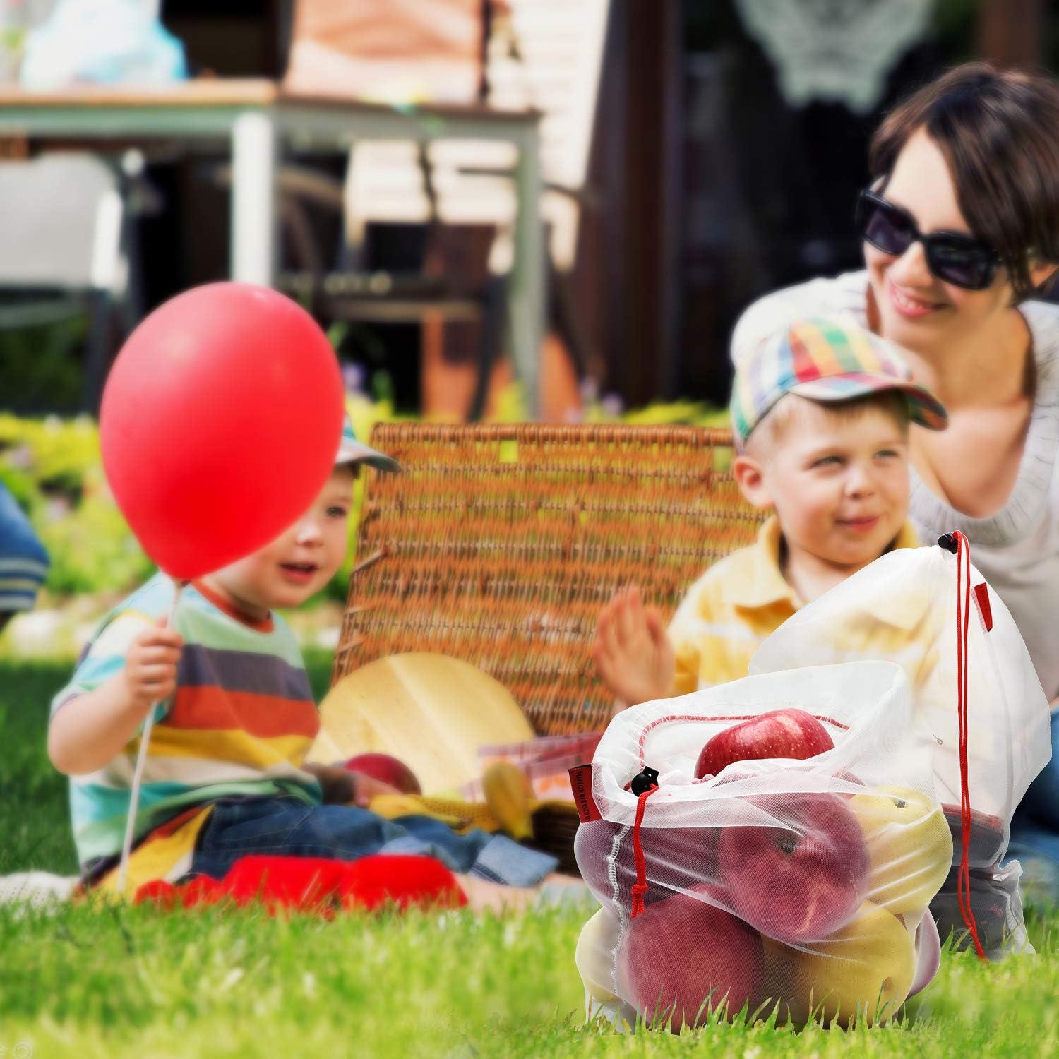 Bolsas Reutilizables Mipruct 24 Pack Malla Transparente 3 Tamaños