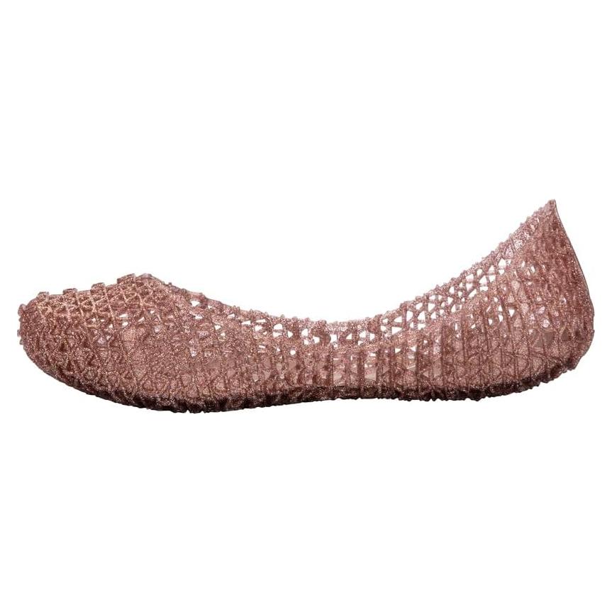 Zapatos Mini Melissa Campana Papel Niña Glitter Rosa 19cm