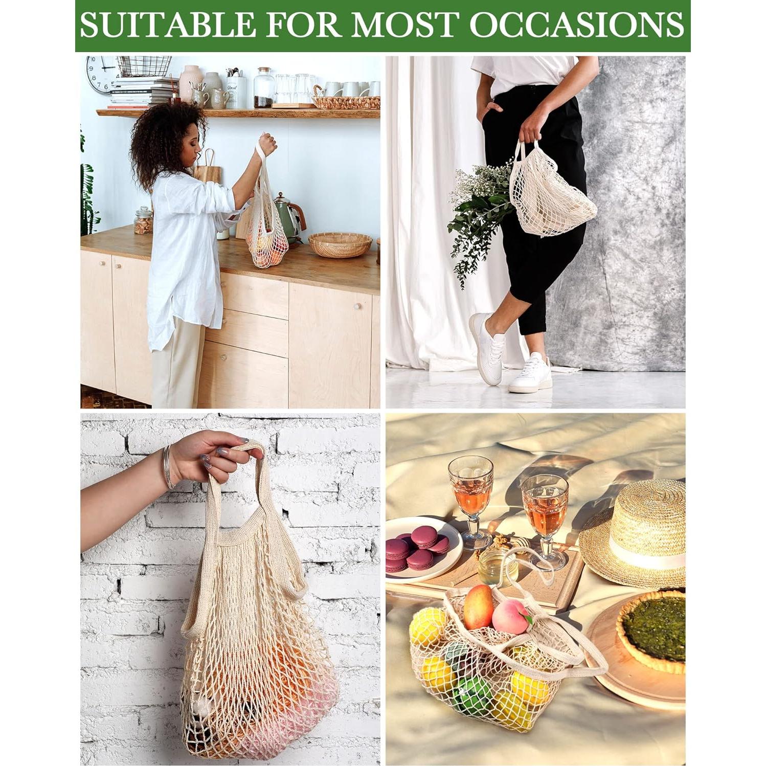 Bolsas de Compras de Malla Reutilizables Eccliy - 12 Piezas