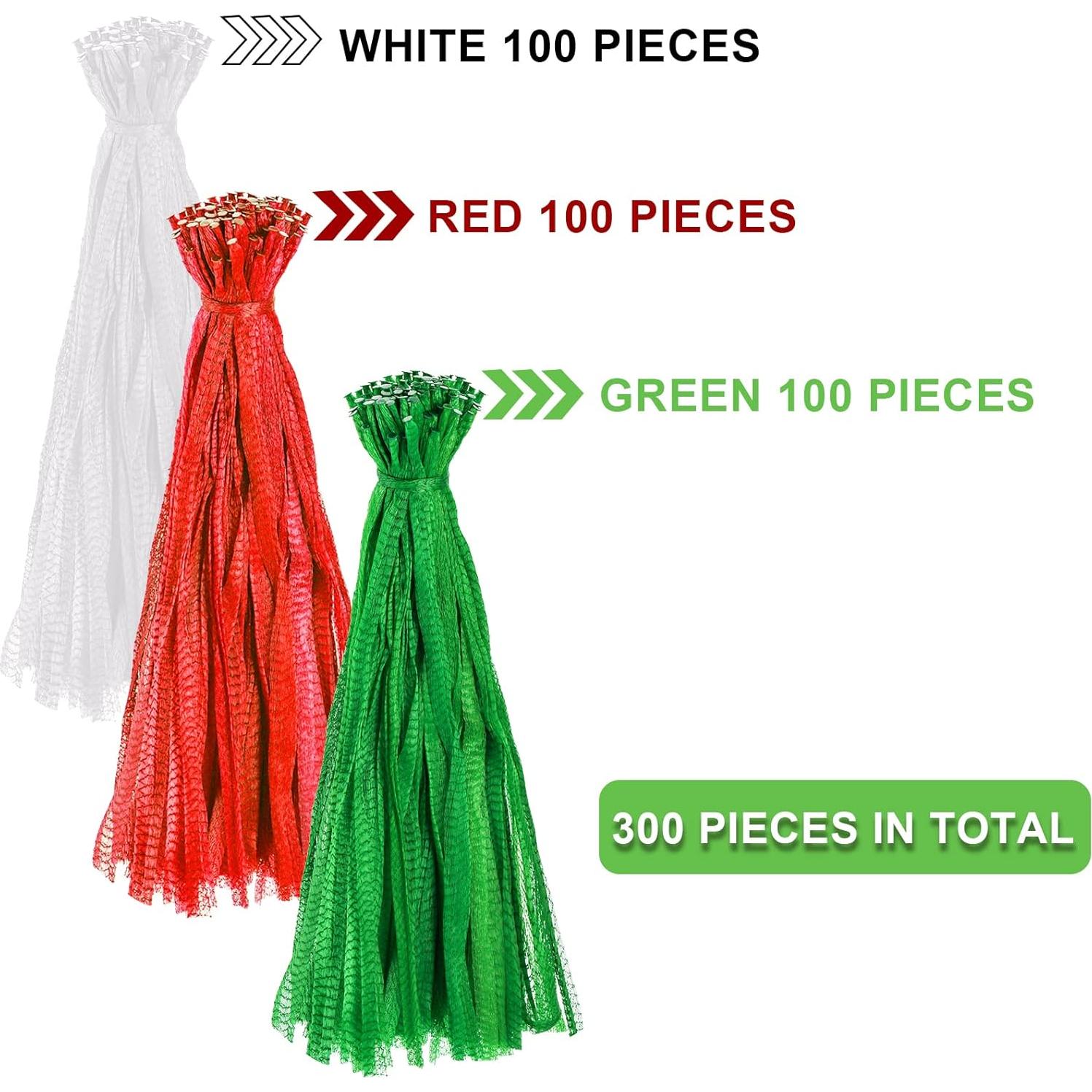 Frcctre 300 Bolsas de Malla Plástica Reutilizables 58.4 cm