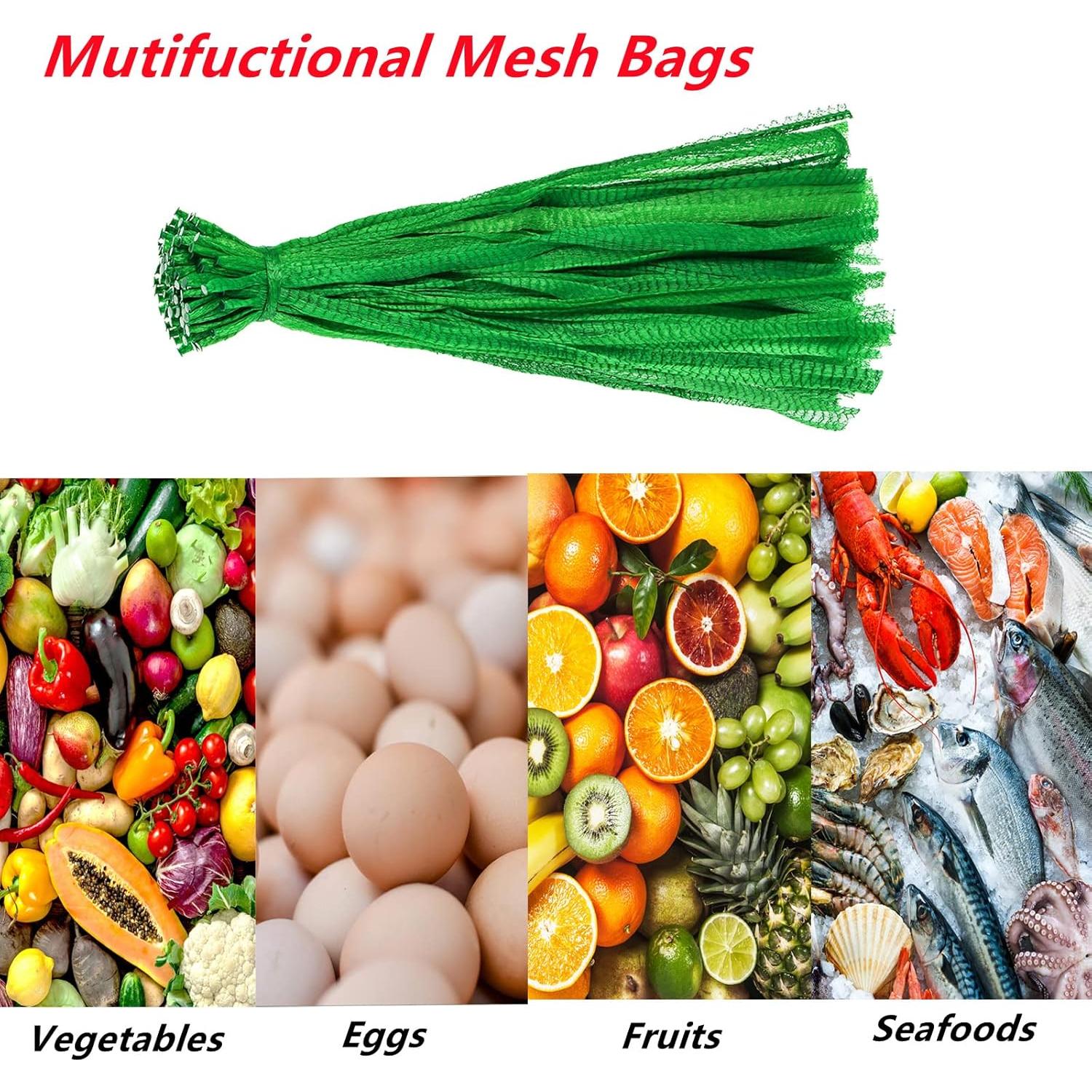 Frcctre 300 Bolsas de Malla Plástica Reutilizables 58.4 cm