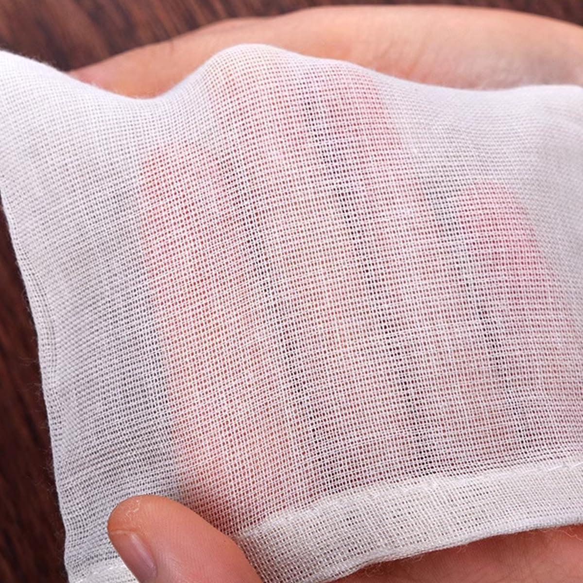 60 Bolsas de Té Reutilizables RONYOUNG 10x7.6 cm Beige