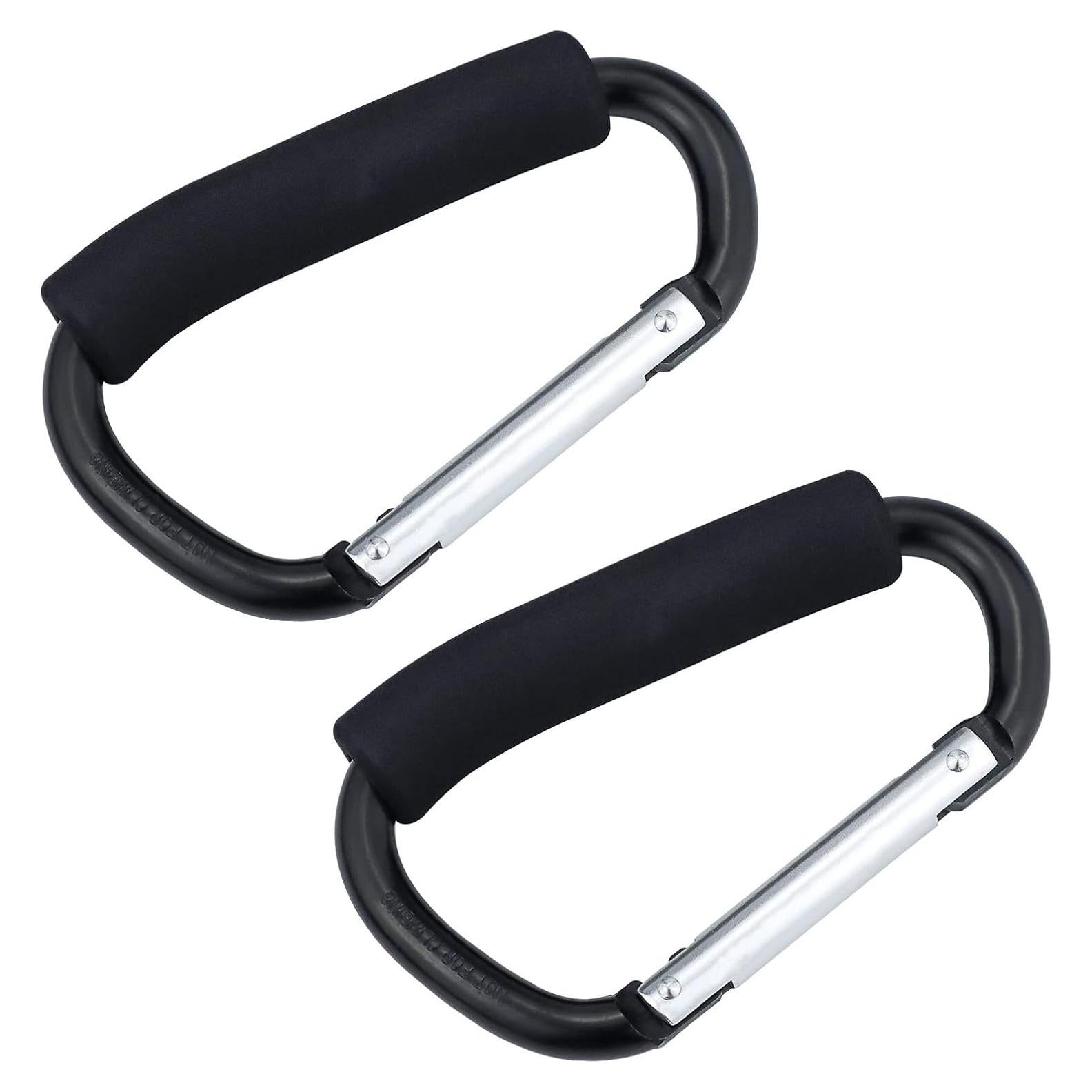 JIALEEY Bolsa de Compras Soporte Multiusos 2 Piezas Negro