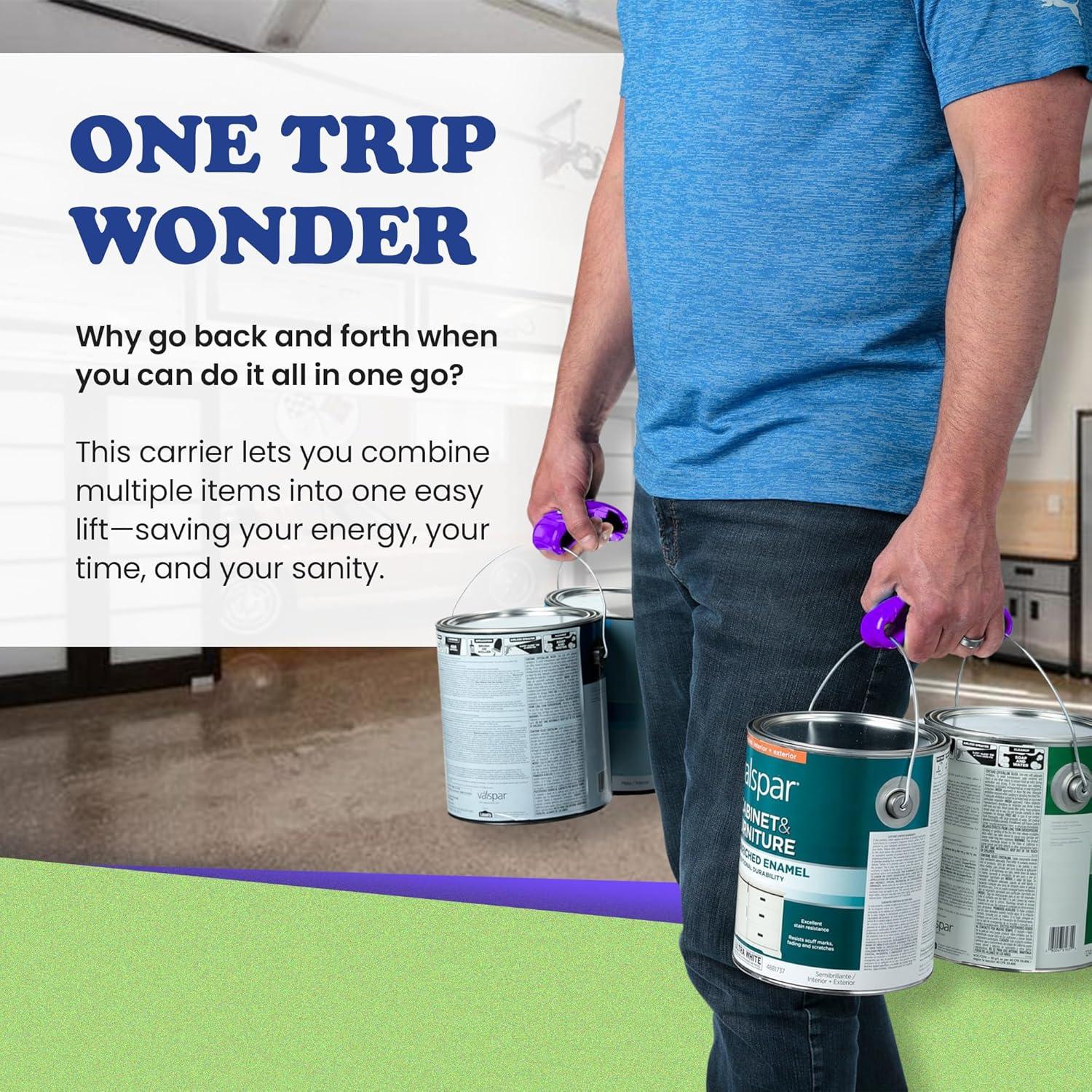 Soporte para bolsas Click & Carry - Transportador manos libres 45.4 kg