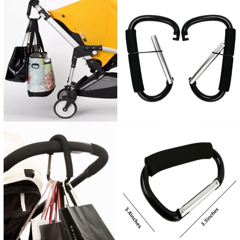 Soporte de Bolsa de Compras Magnoloran 4 Ganchos Aluminio Negro/Azul