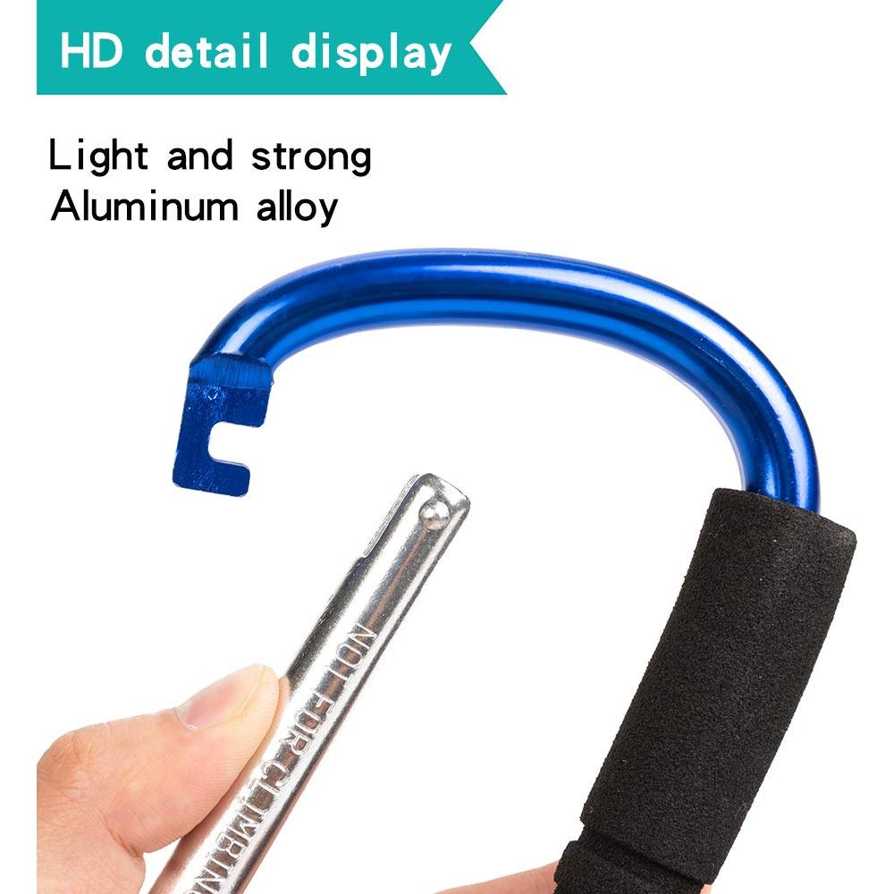 Ganchos para Cochecito Funbliss - 2 Piezas Antideslizantes Azul