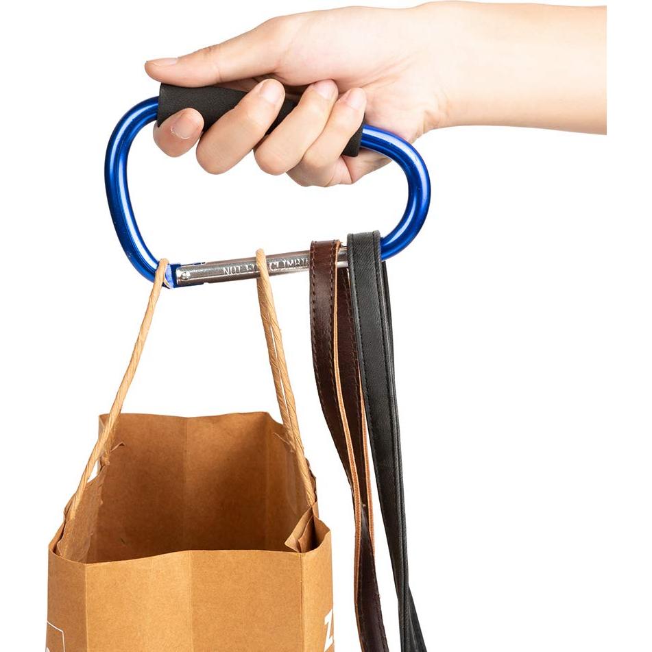 Ganchos para Cochecito Funbliss - 2 Piezas Antideslizantes Azul