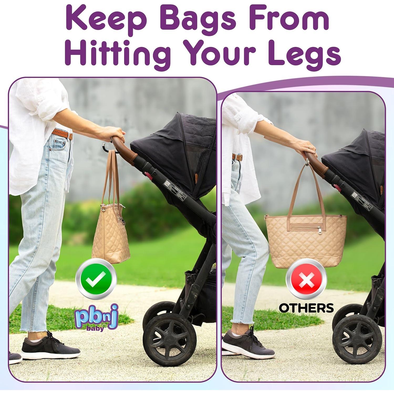 Ganchos para Cochecito PBnJ - Organizador de Bolsas Plegable