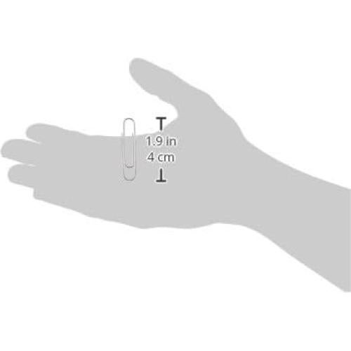 Clips de Papel Jumbo Antideslizantes Amazon Basics 1000 Unidades