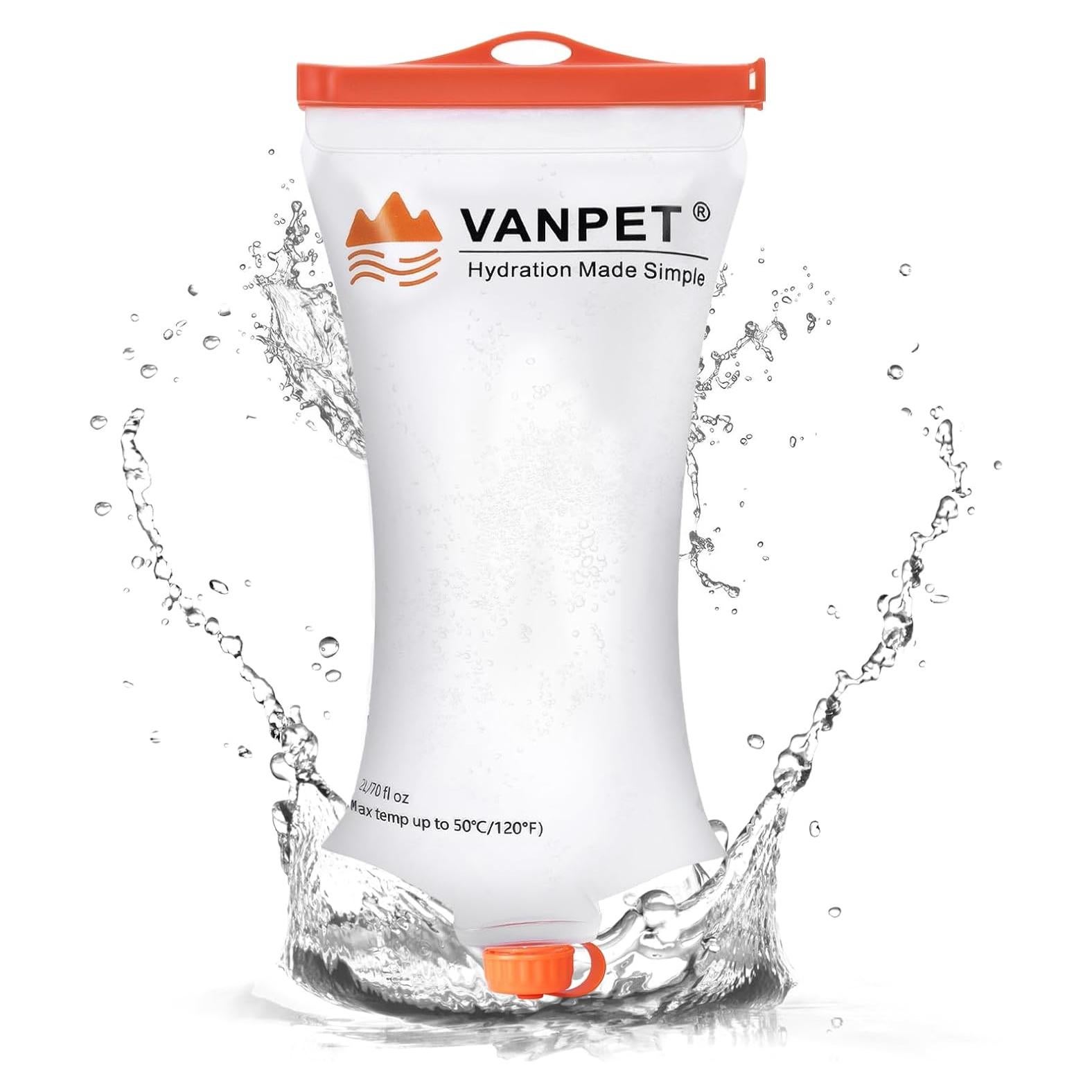 Bolsa de Agua Colapsable 2L VANPET TPU Libre de BPA