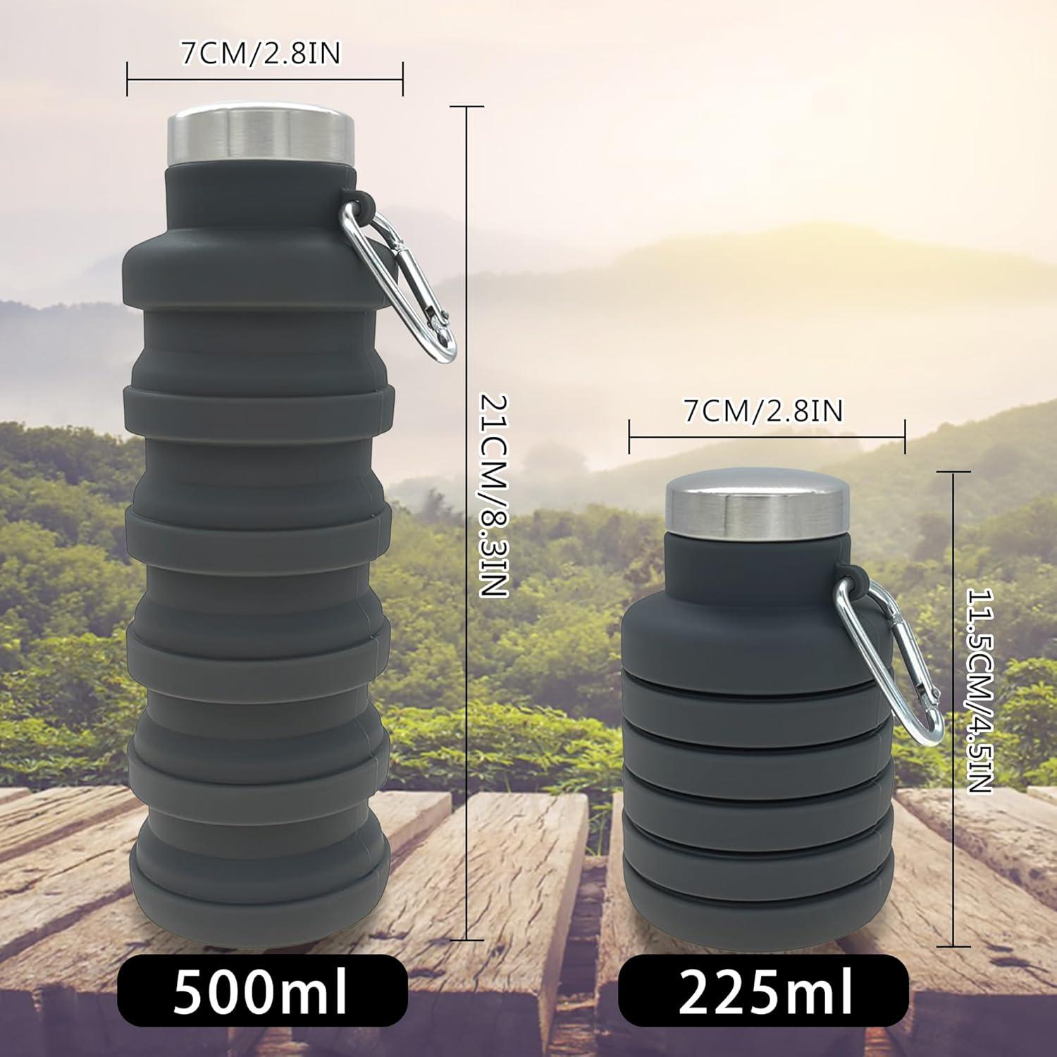 Botella de Agua Plegable YCT 500ml Silicona Reutilizable