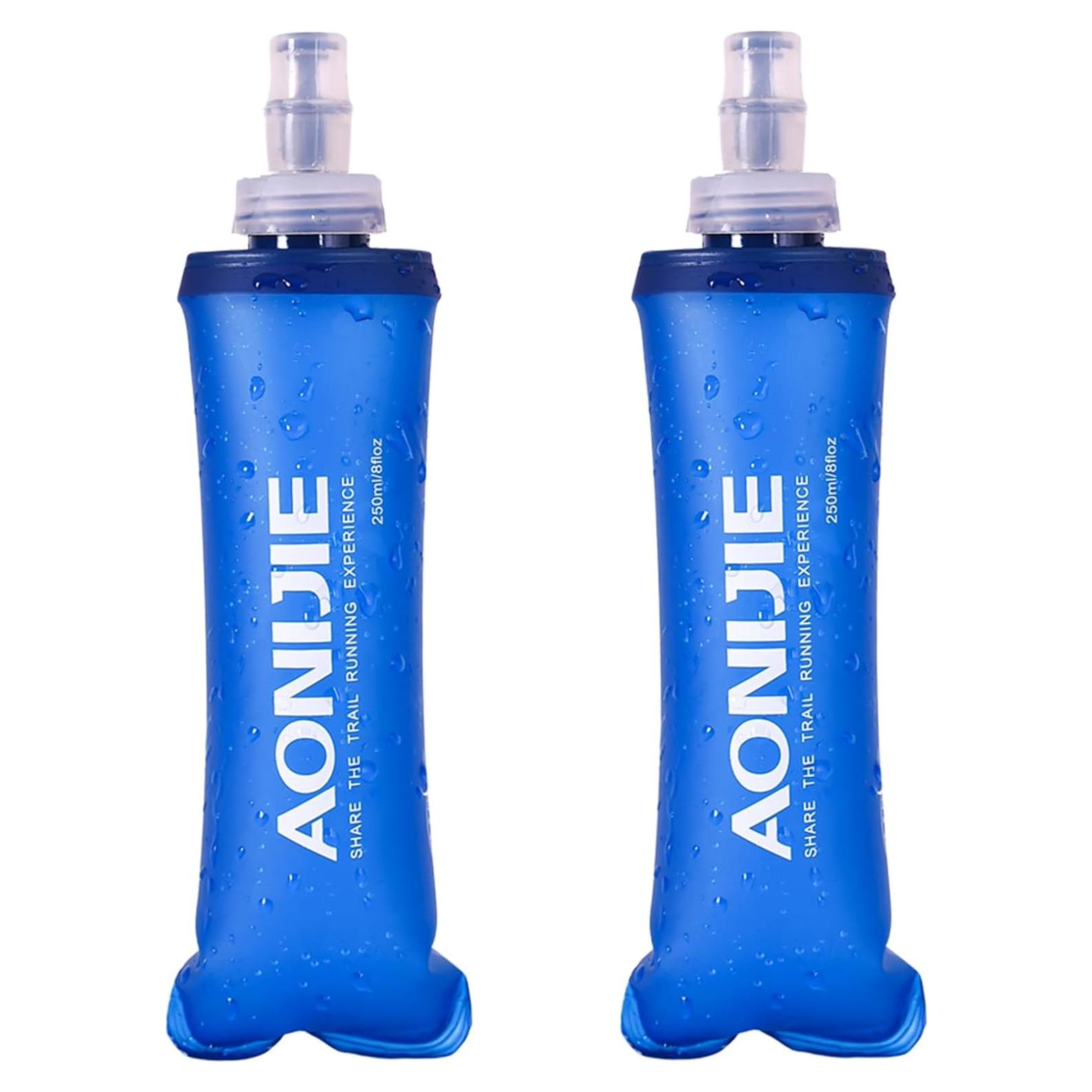 Botellas de Agua Plegables TRIWONDER 250ml - Paquete de 2