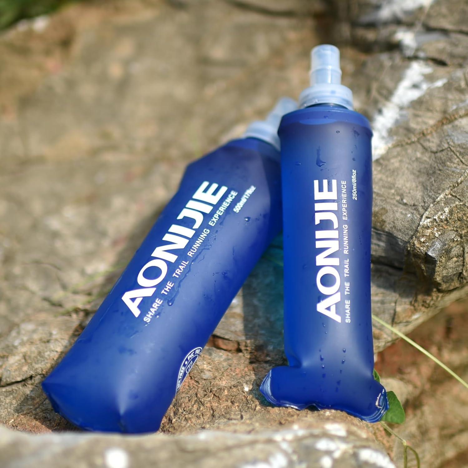 Botellas de Agua Plegables TRIWONDER 250ml - Paquete de 2