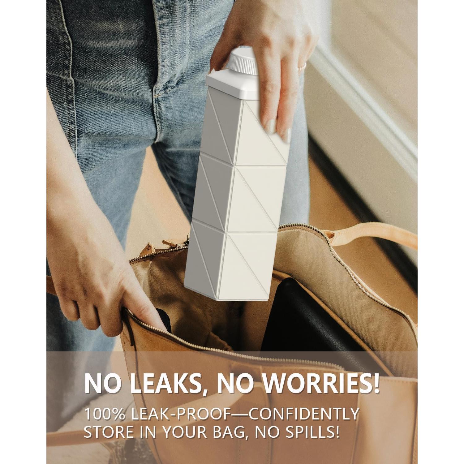 Botella de Agua Plegable 720ml BEAUTAIL Ligera y Reutilizable