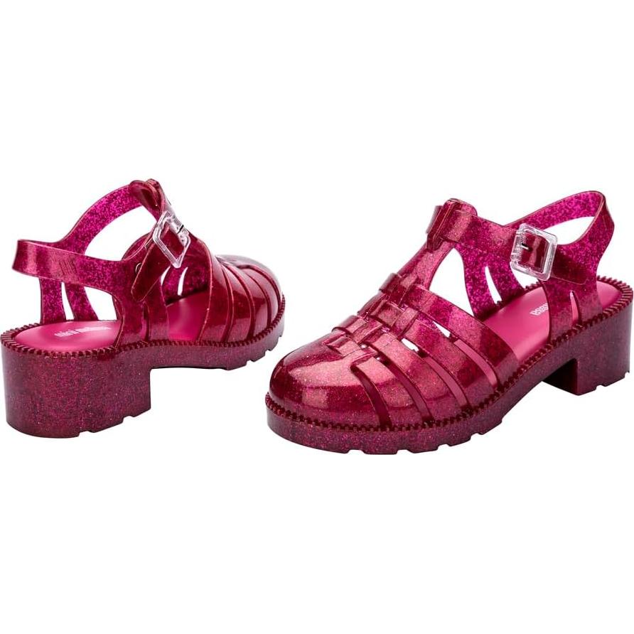 Mini Melissa Tacón Possession Niñas Glitter Rosa 11 Pequeño