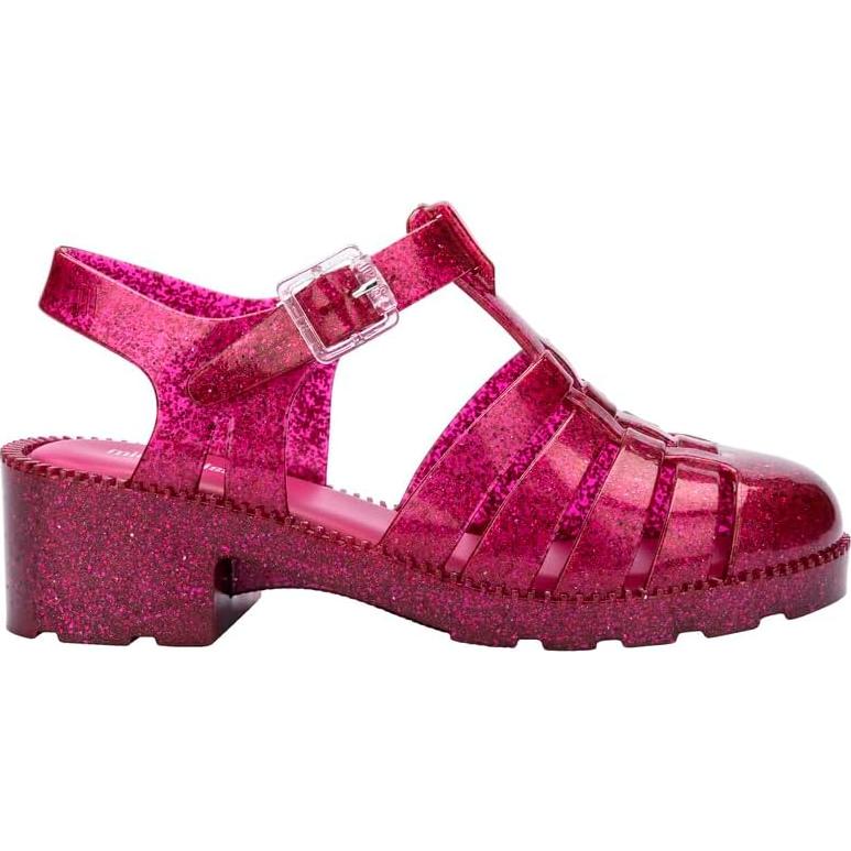 Mini Melissa Tacón Possession Niñas Glitter Rosa 11 Pequeño