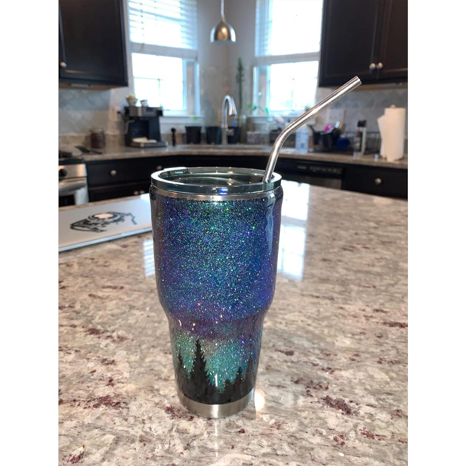 Juego de 4 Pajitas de Metal Reutilizables CAMDEA con Estuche