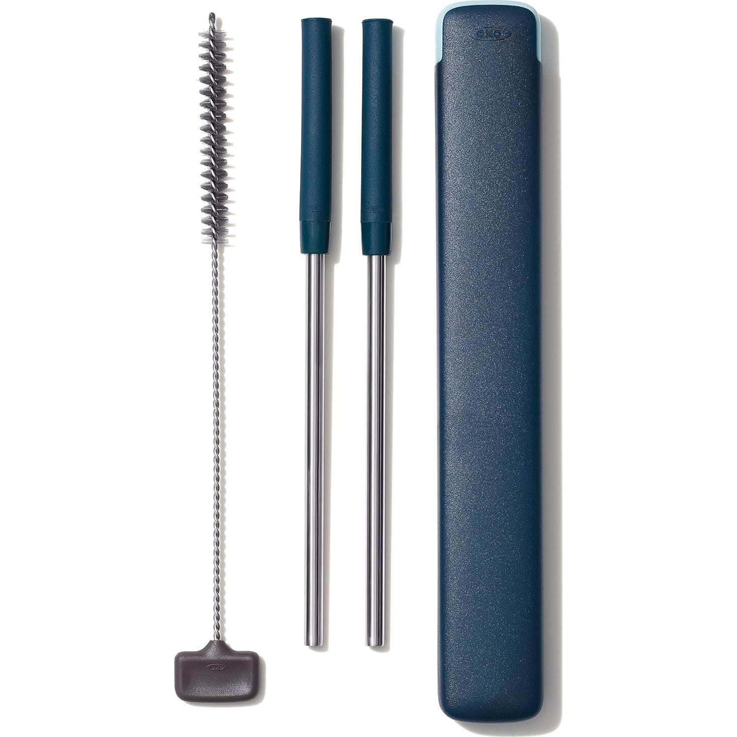 Juego de Popotes Reutilizables OXO Good Grips 4 Piezas 26.67 cm