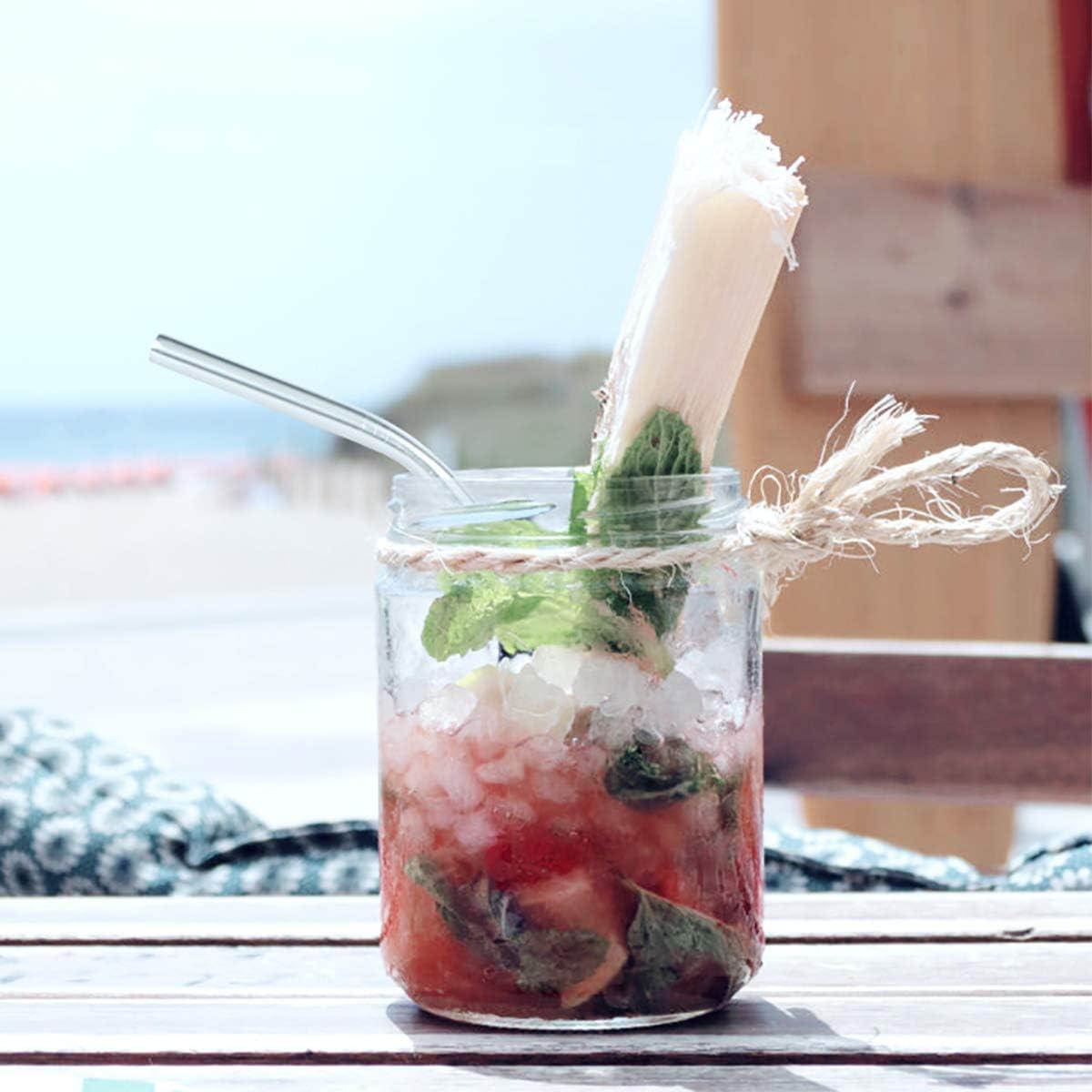 Pajitas Cortas de Acero Inoxidable Teivio 15 cm Reutilizables