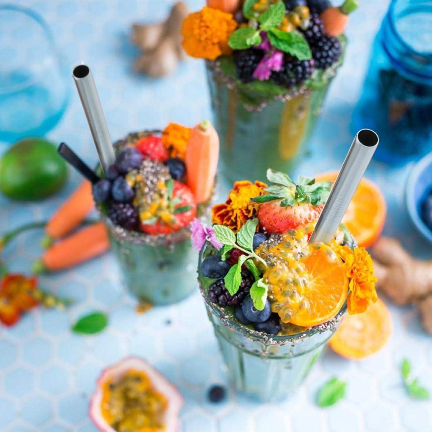 5 Popotes Reutilizables Acero Inoxidable HIWARE 25.4 cm