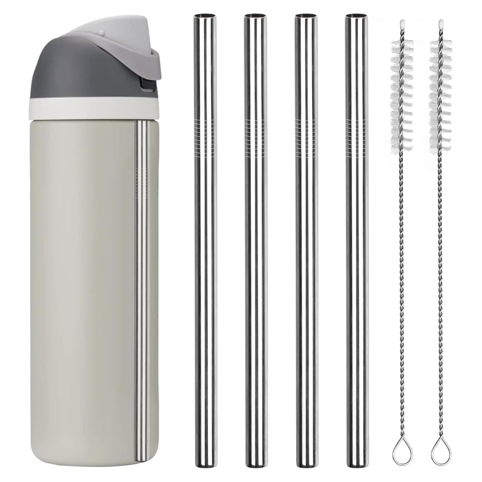 Popotes de Acero Inoxidable Gdsinstna 21 cm Reutilizables 4 PCS