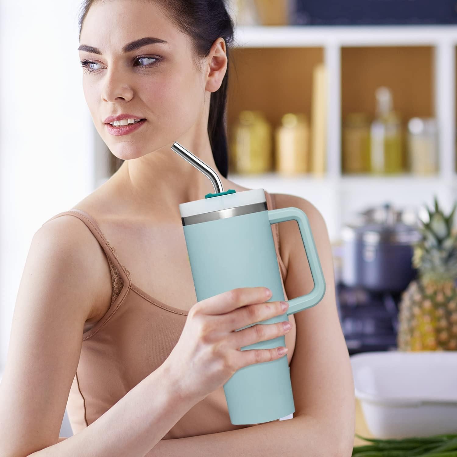 Paquete de 6 Pajillas Reutilizables Acero Inoxidable UDOGI 30.99 cm