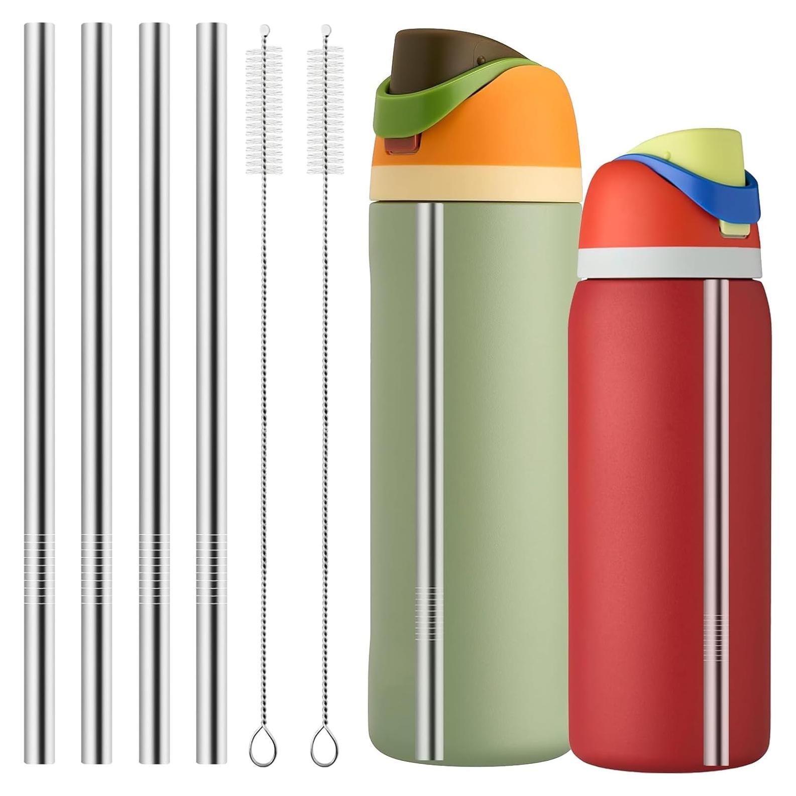 Popotes de Acero Inoxidable Reutilizables XZESH para Botella Owala 24-32 oz