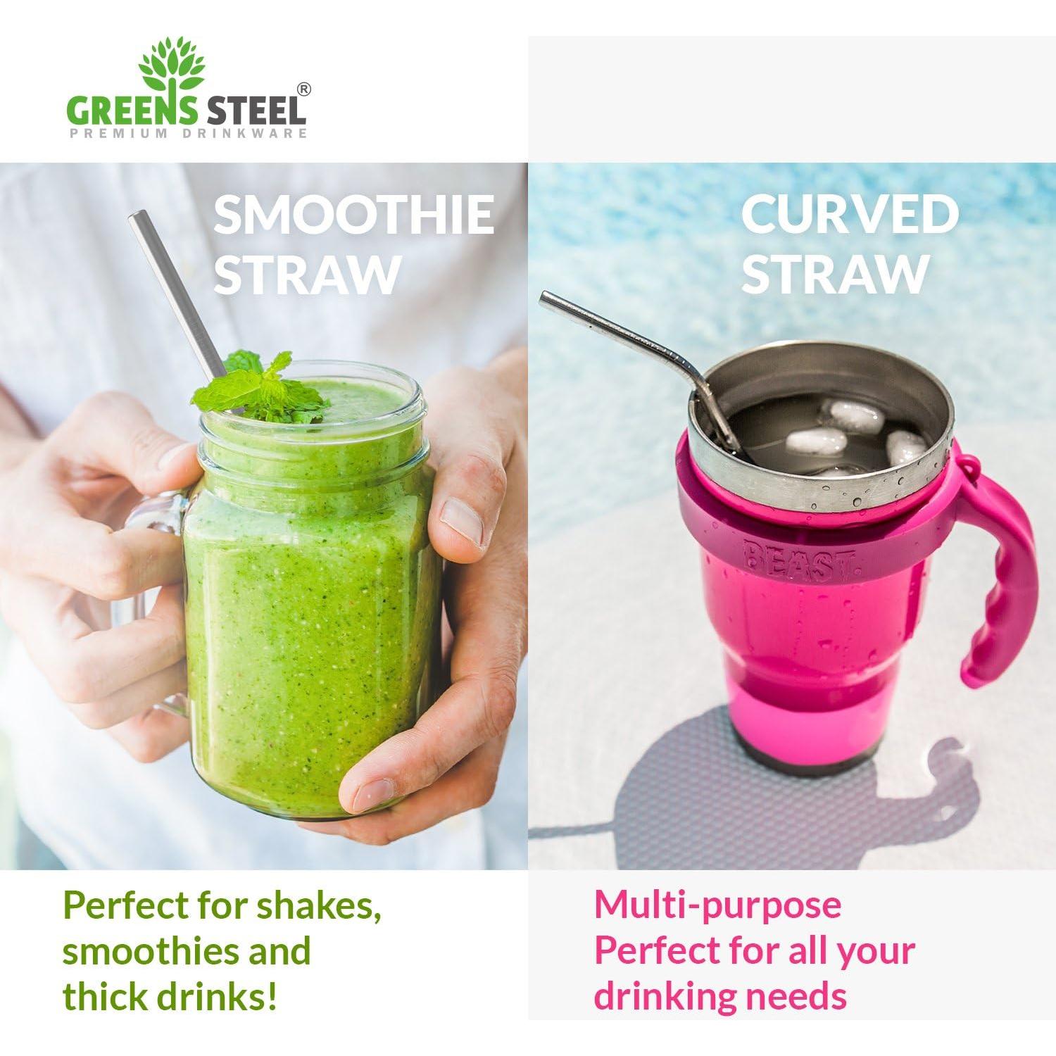 Popotes de Acero Inoxidable Partyreal Altos 20oz y 30oz