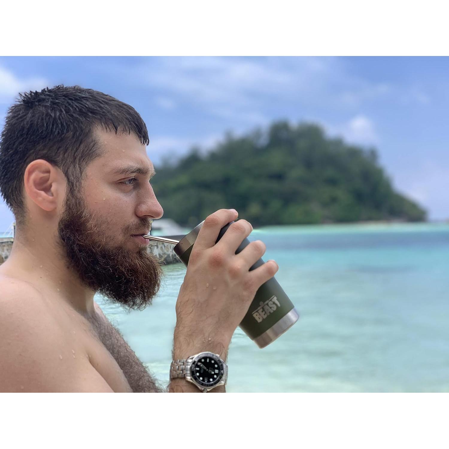 Popotes de Acero Inoxidable Partyreal Altos 20oz y 30oz