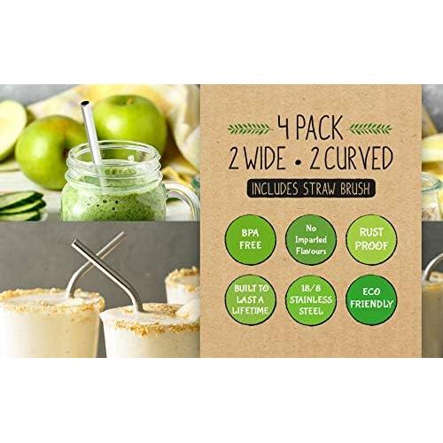 Popotes de Acero Inoxidable Partyreal Altos 20oz y 30oz